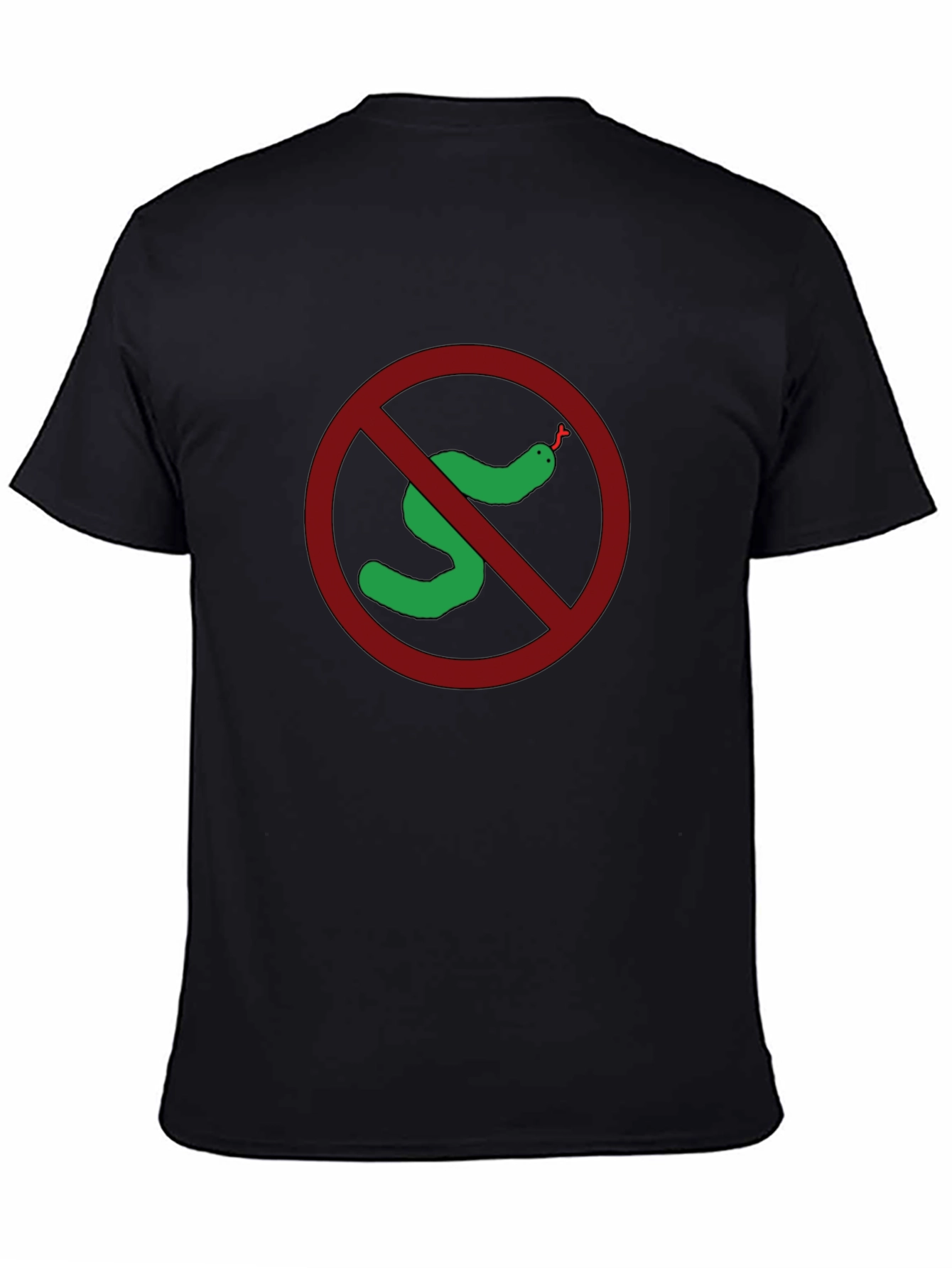 No Snakes Black T-Shirt Funny Graphic Tee