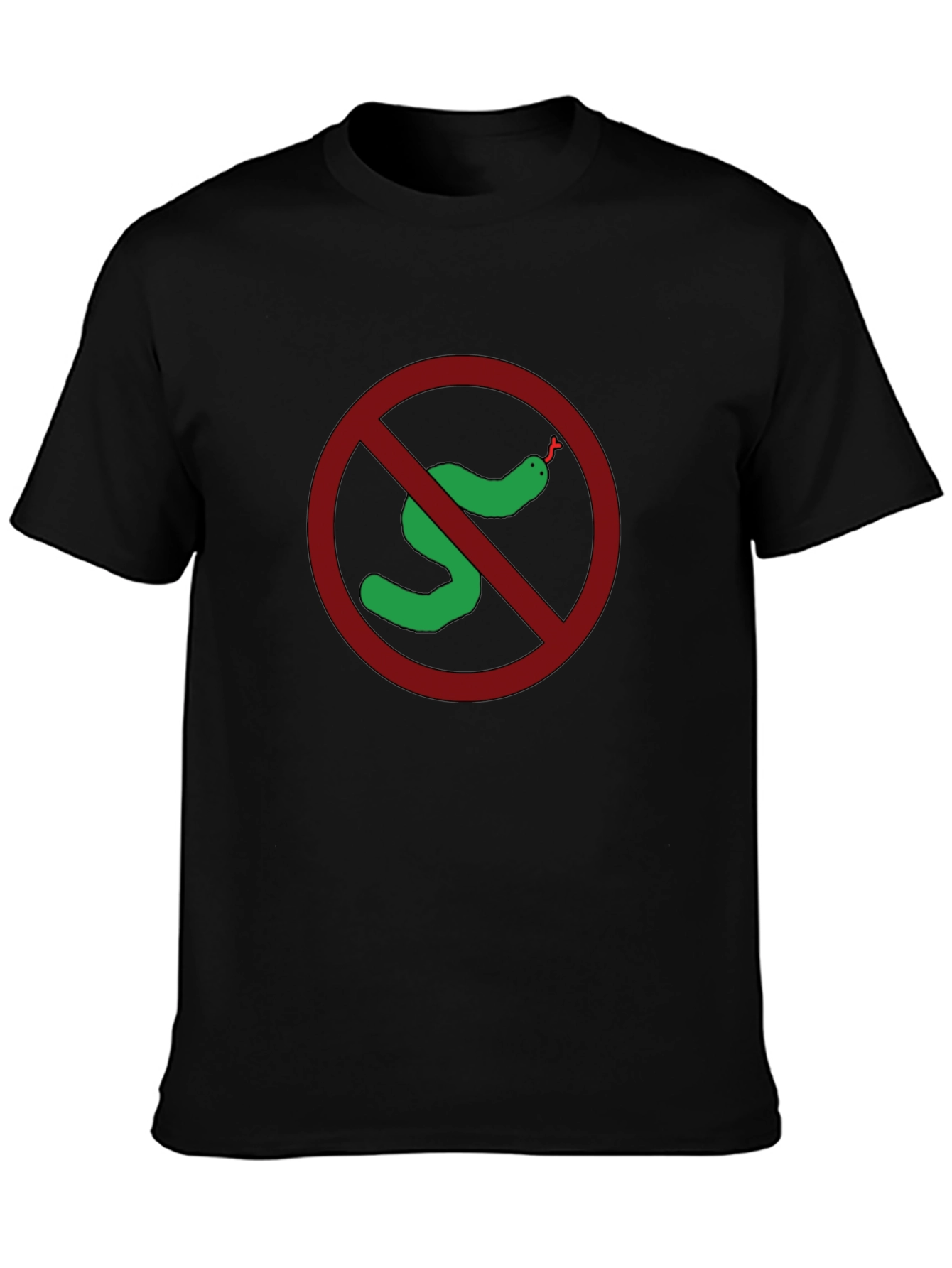 No Snakes Black T-Shirt Funny Graphic Tee
