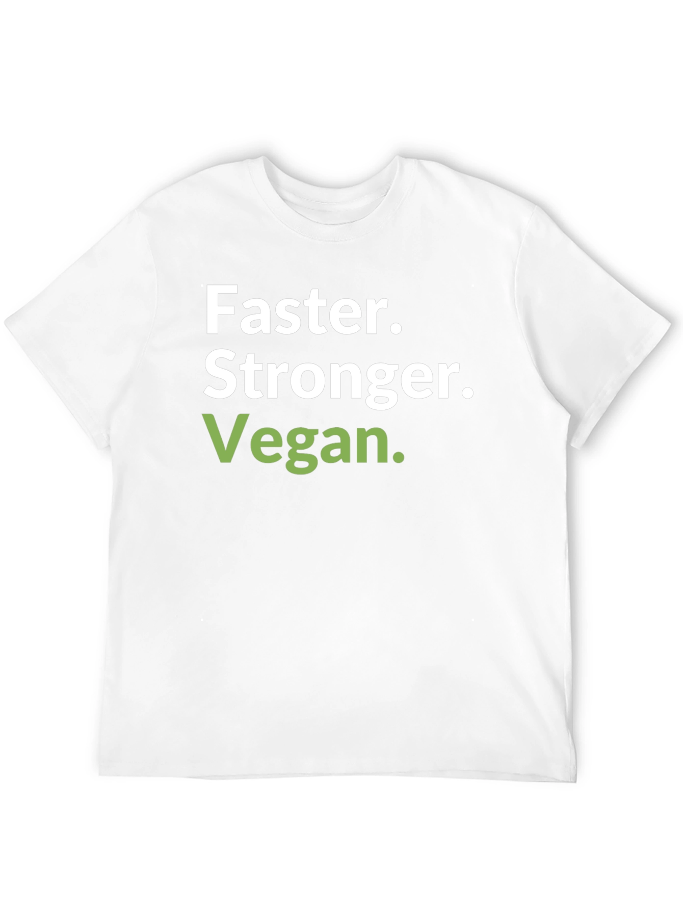 Faster Stronger Vegan T-Shirt - Black