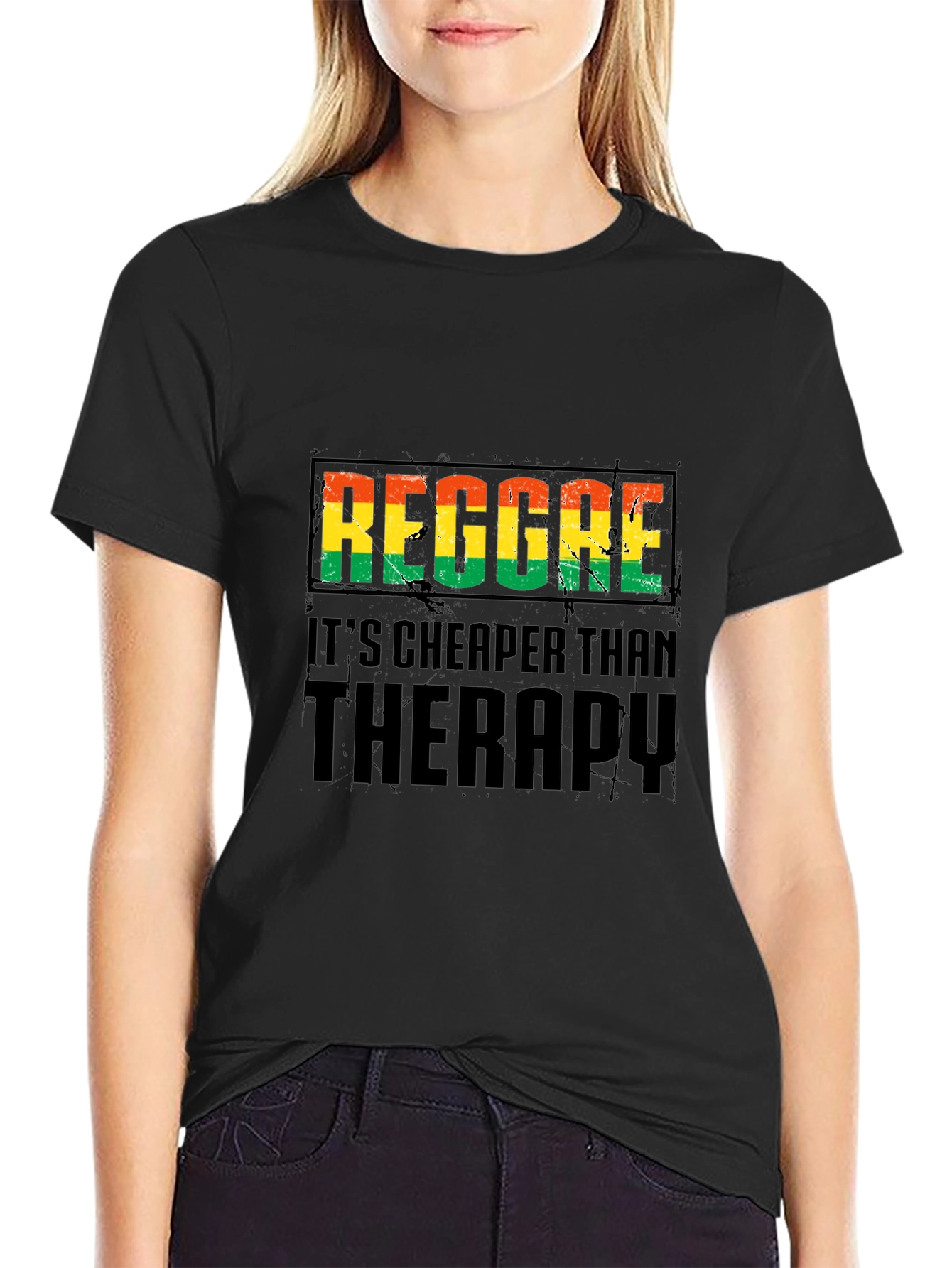 Reggae Therapy Black T-Shirt