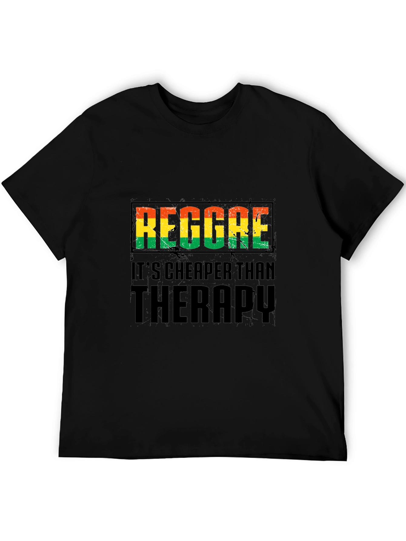 Reggae Therapy Black T-Shirt