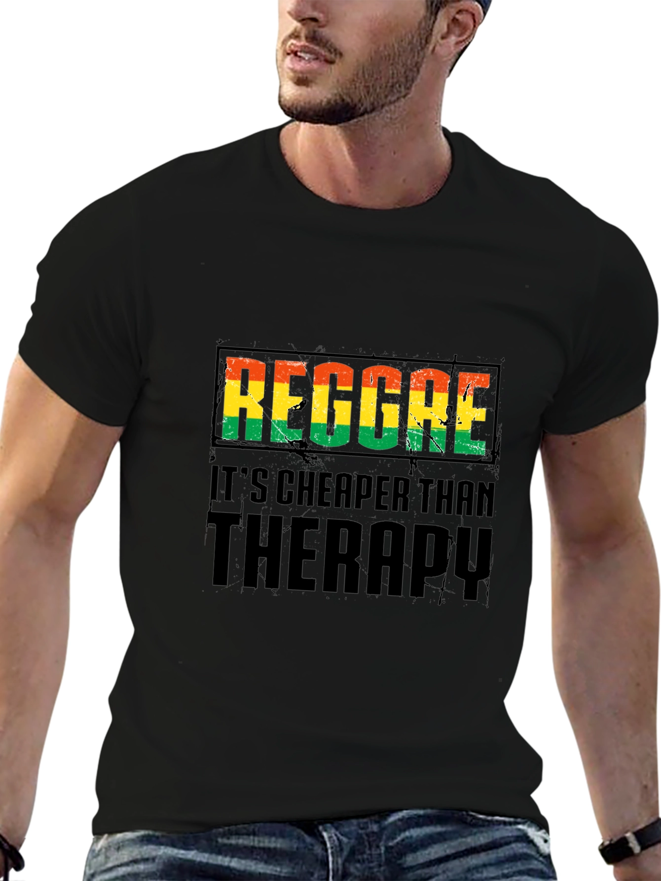 Reggae Therapy Black T-Shirt