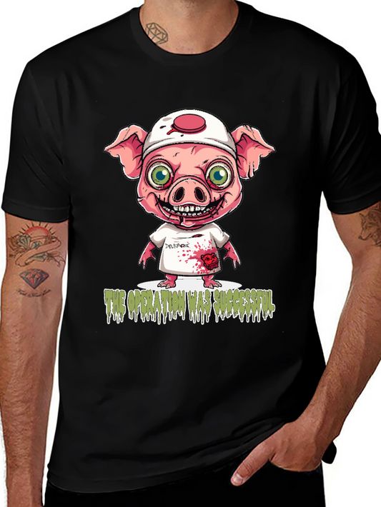 Operation Successful Pig Doctor Graphic T-Shirt