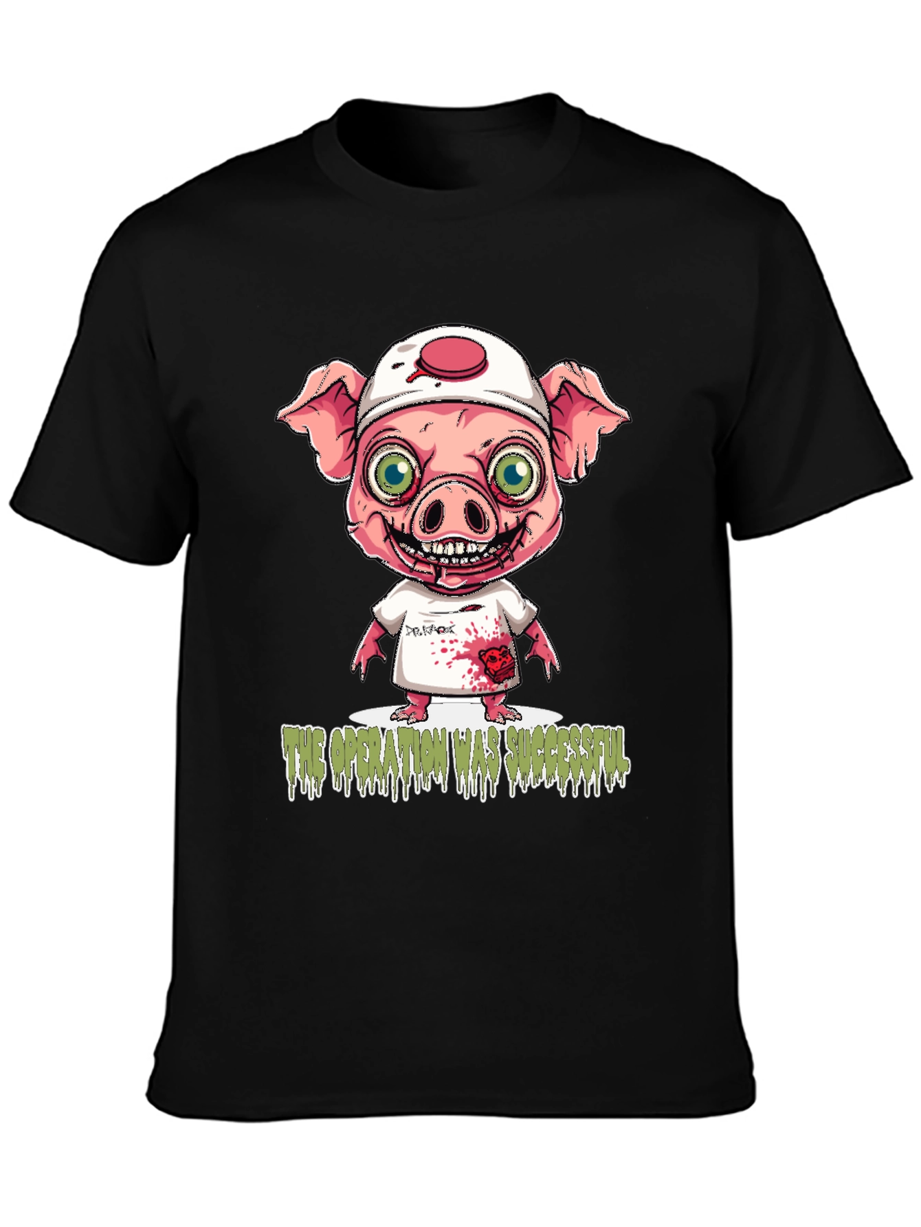 Operation Successful Pig Doctor Graphic T-Shirt