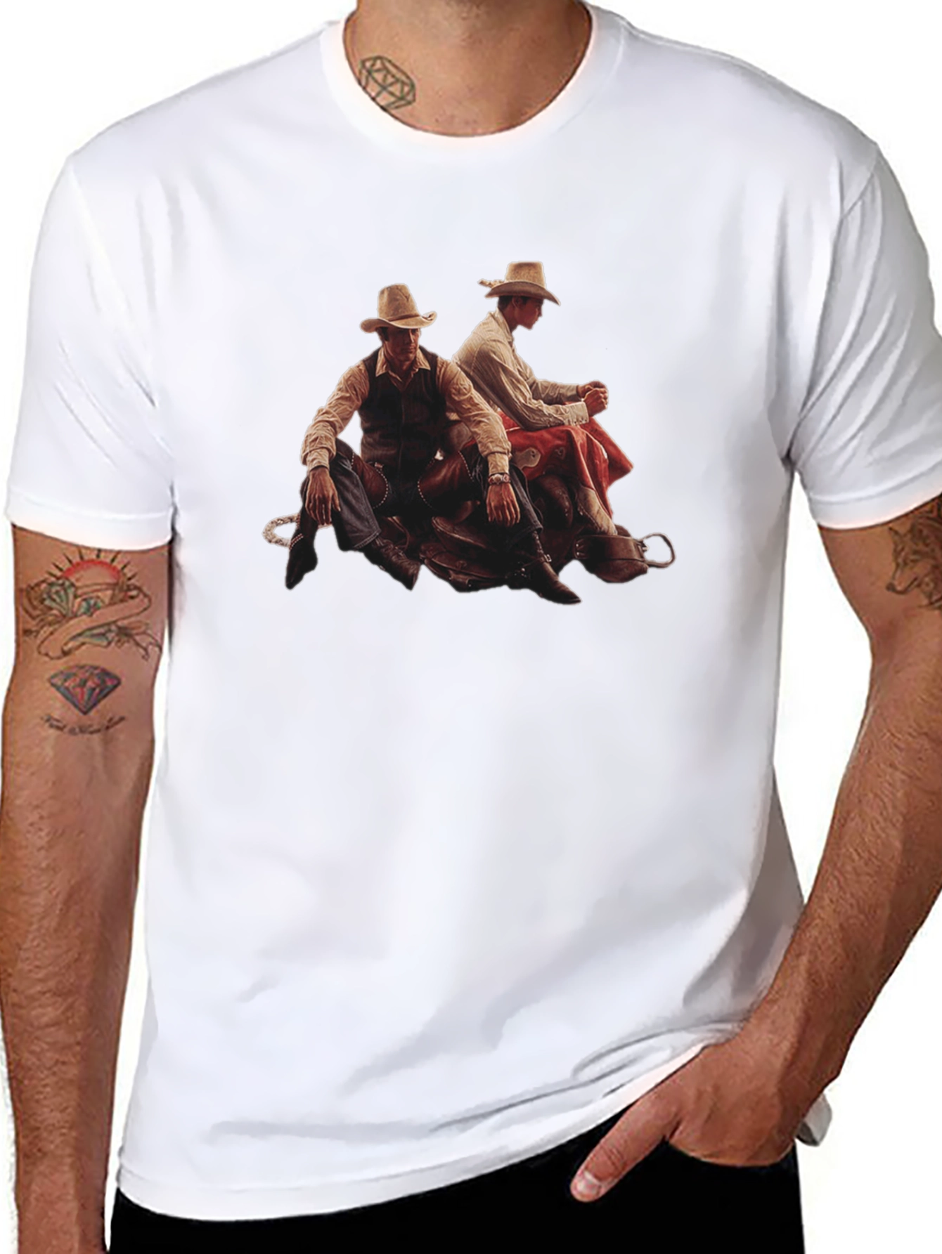 Cowboy Graphic Tee - Western Style T-Shirt