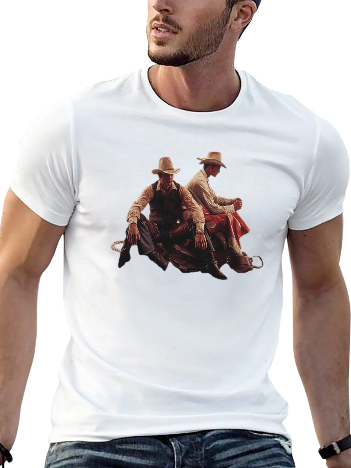 Cowboy Graphic Tee - Western Style T-Shirt