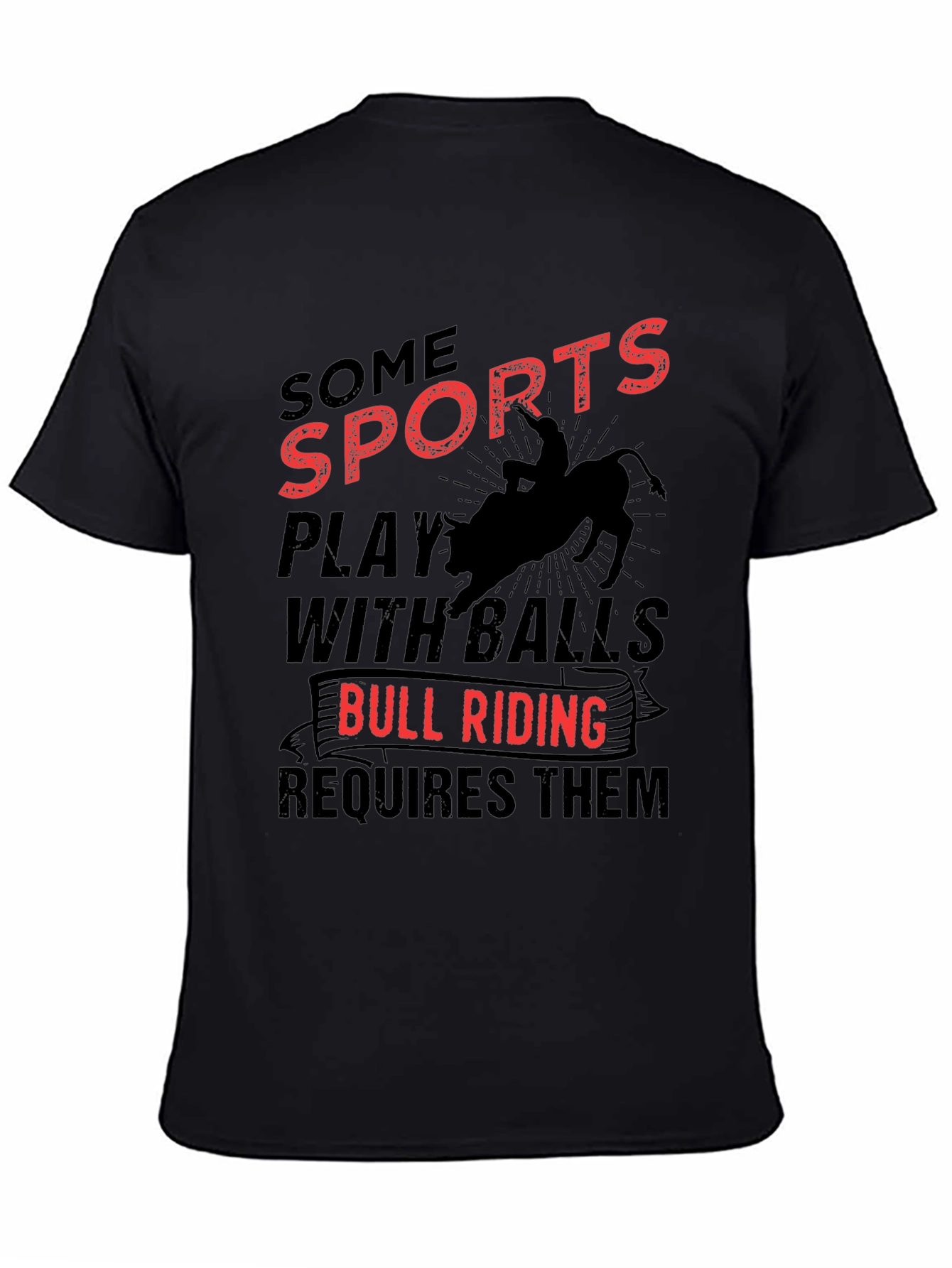 Bull Riding Balls T-Shirt Rodeo Cowboy Gift