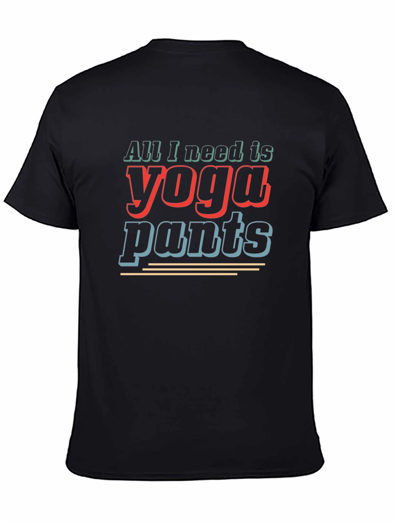 Yoga Pants Graphic Tee - Mens Black T-Shirt