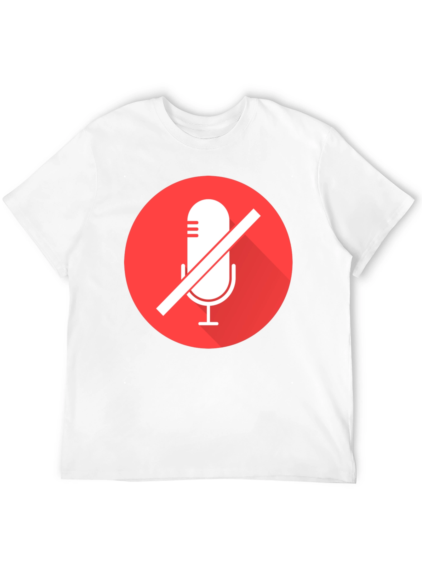 Mute Microphone Graphic Tee - Black
