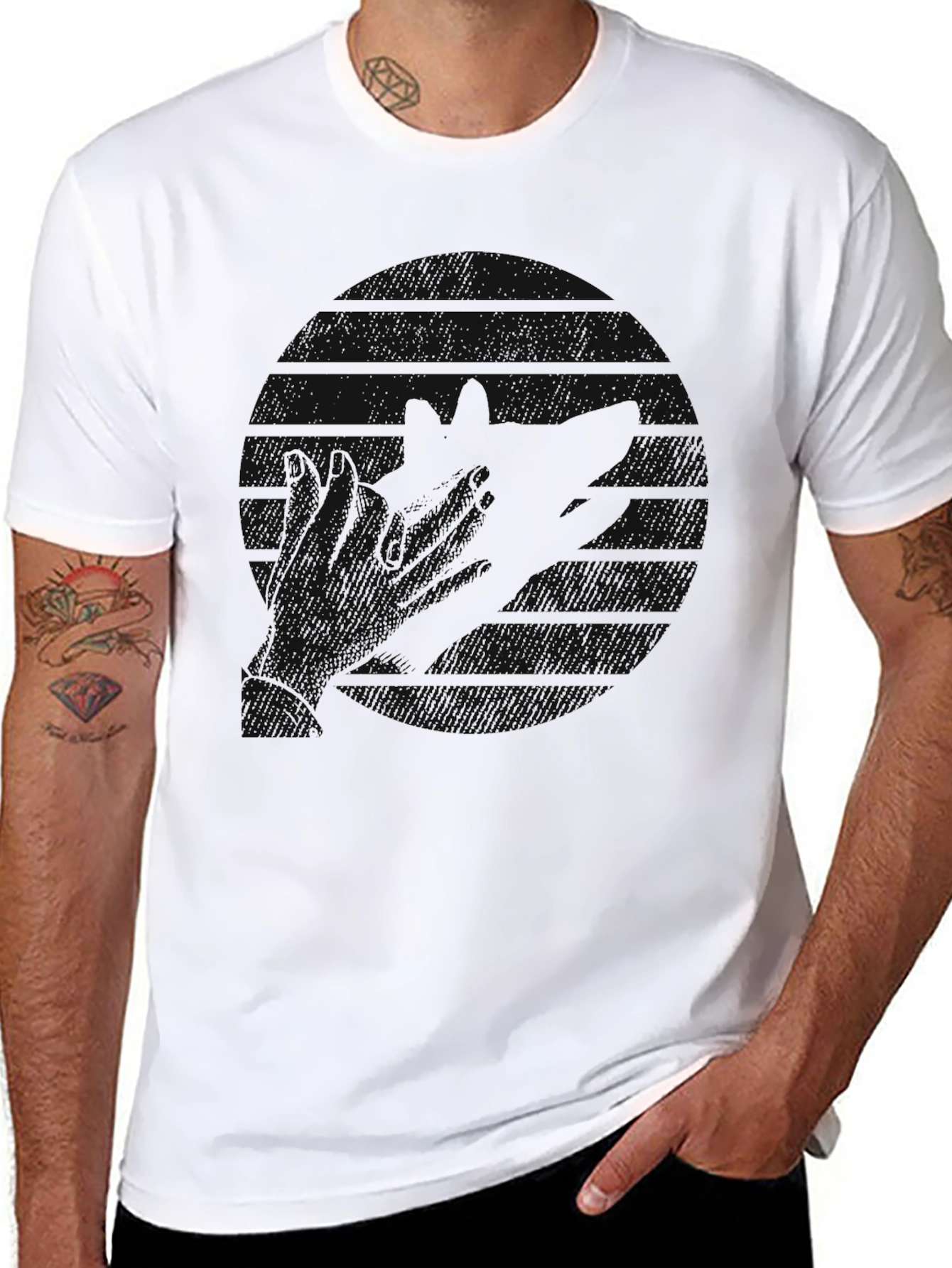 Shadow Puppet Graphic Tee - Black