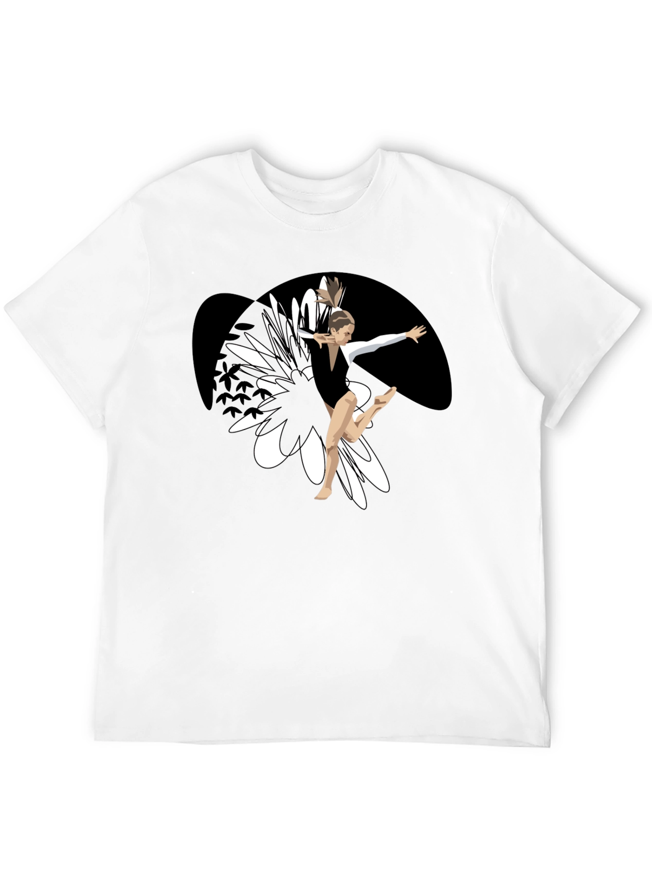 Gymnast Graphic Black T-Shirt