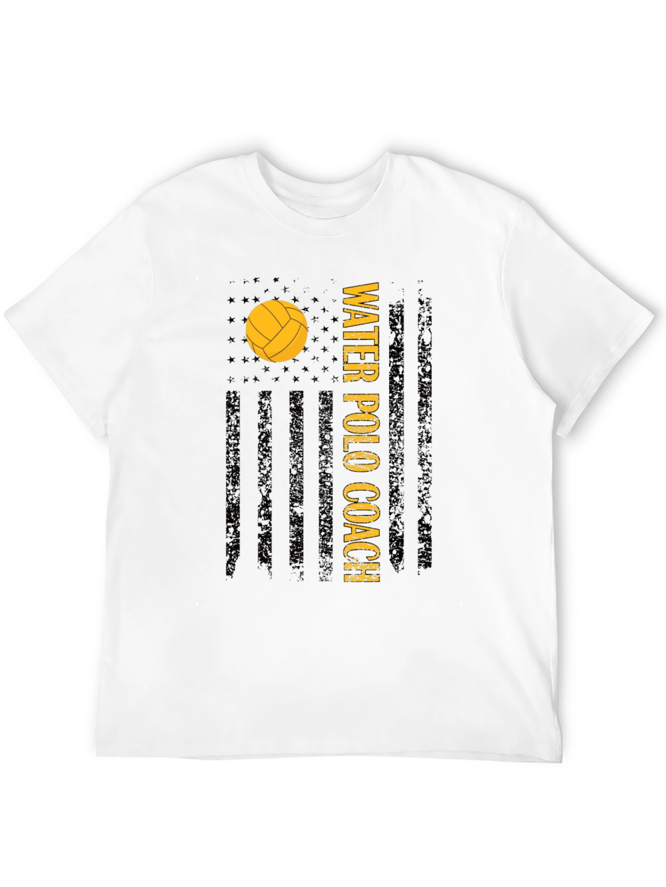 Water Polo Coach USA Flag Graphic Tee