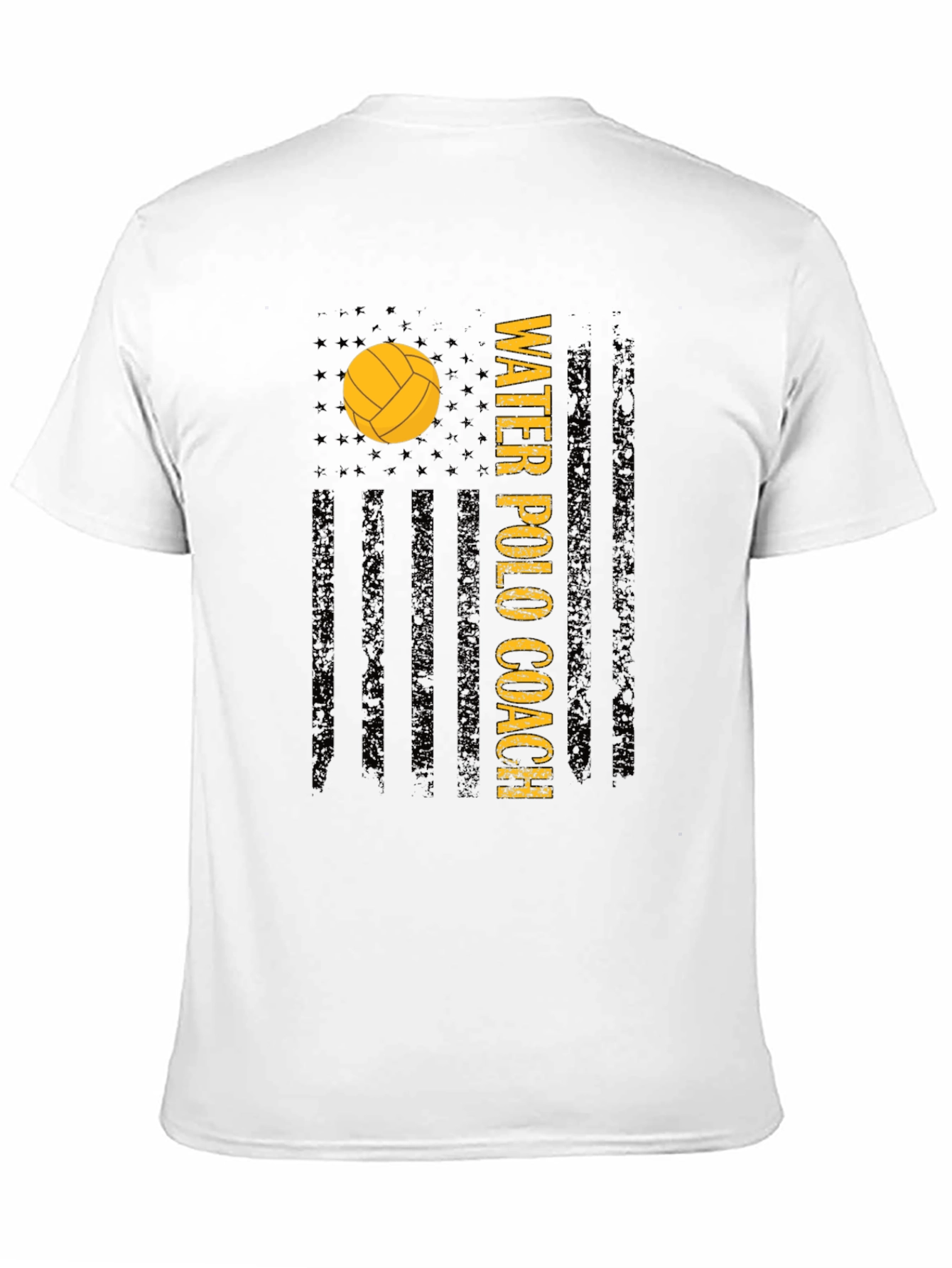 Water Polo Coach USA Flag Graphic Tee