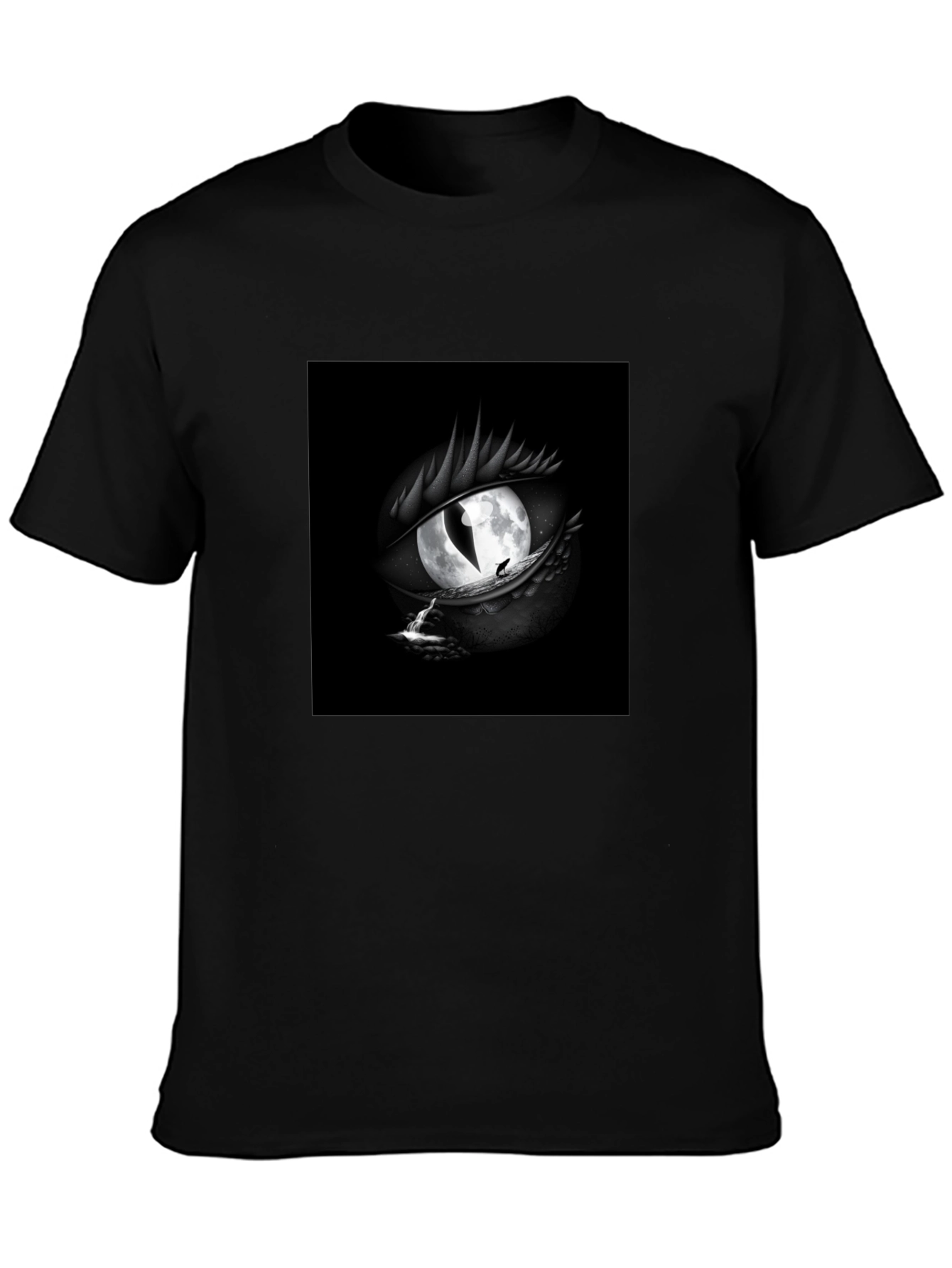 Dragon Eye Moon T-Shirt - Black