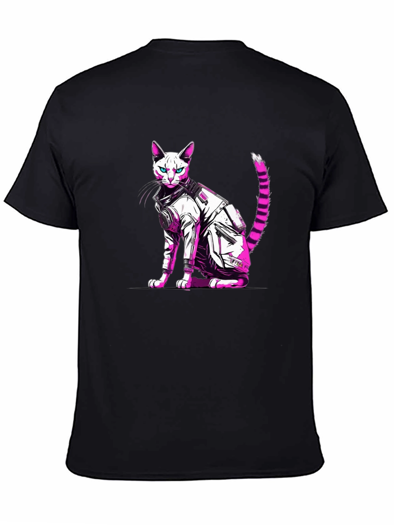 Cyberpunk Cat T-Shirt - Cool Graphic Tee