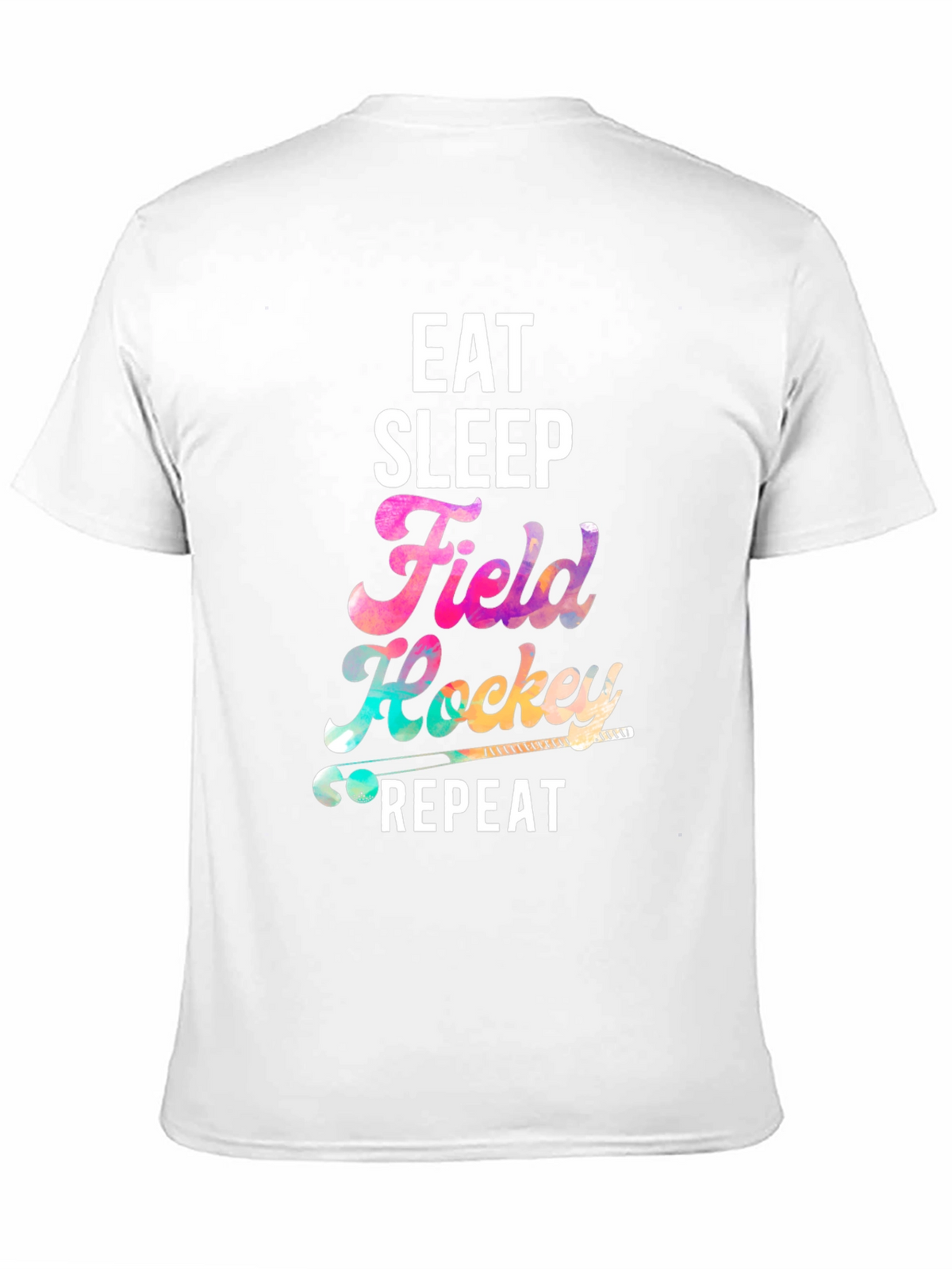 Eat Sleep Field Hockey Repeat Black T-Shirt