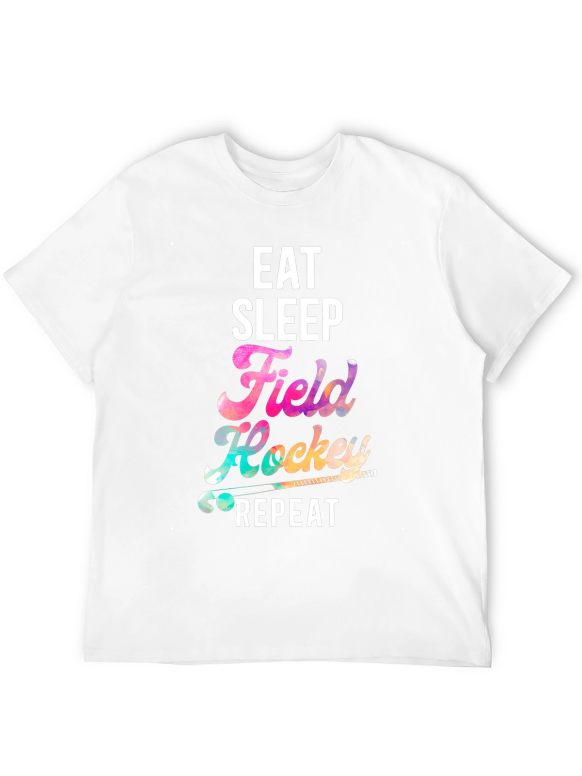 Eat Sleep Field Hockey Repeat Black T-Shirt