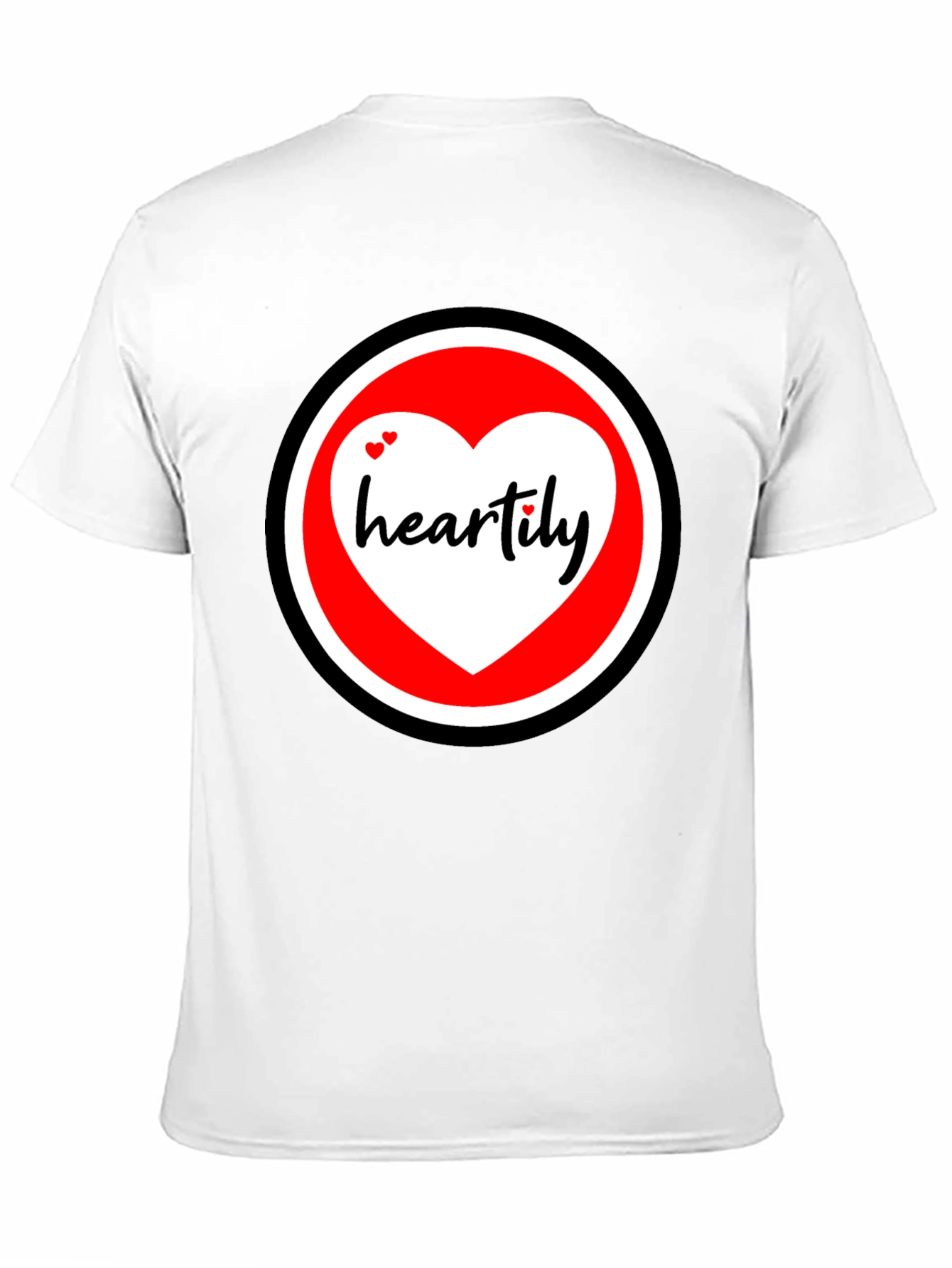 Heartily Graphic T-Shirt - Black Cotton Blend