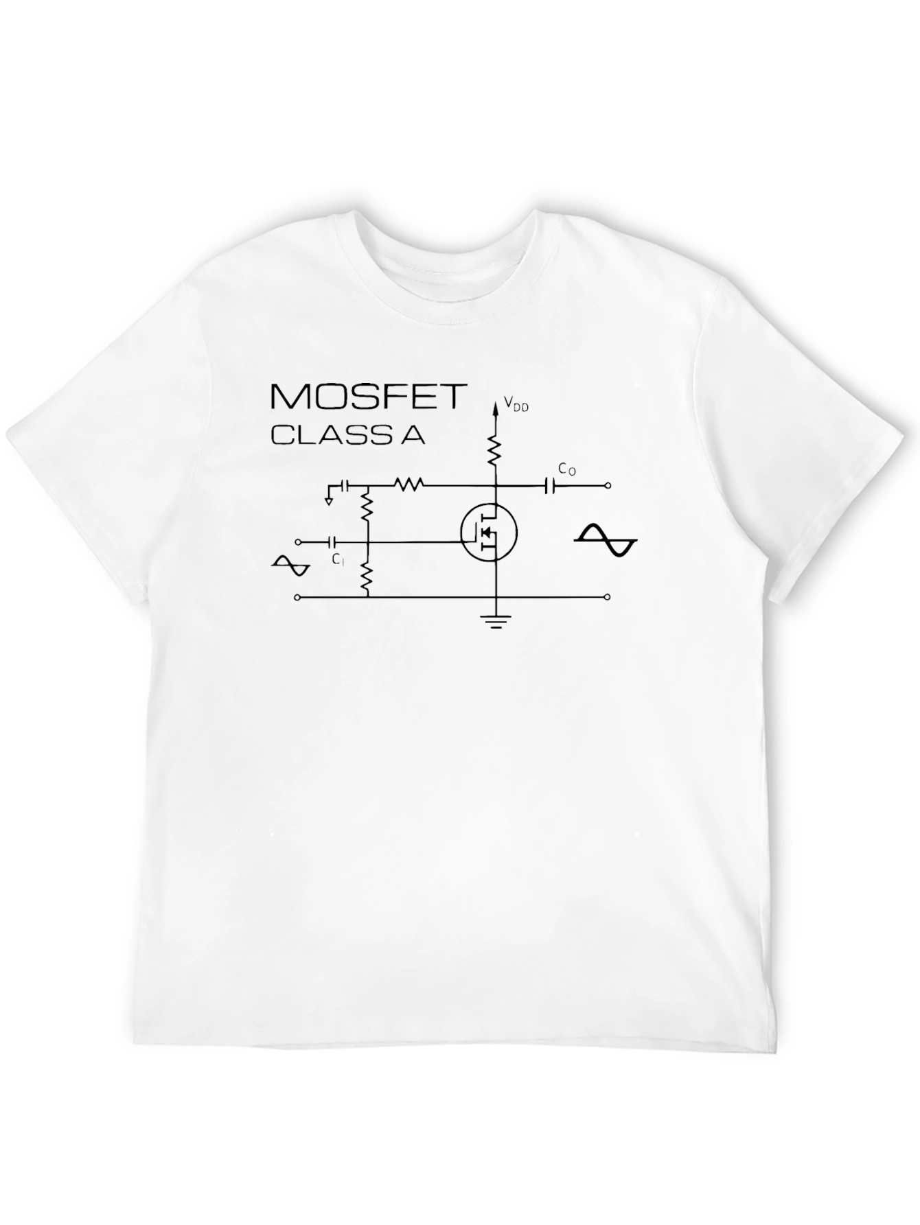 MOSFET Class A Circuit T-Shirt - Black