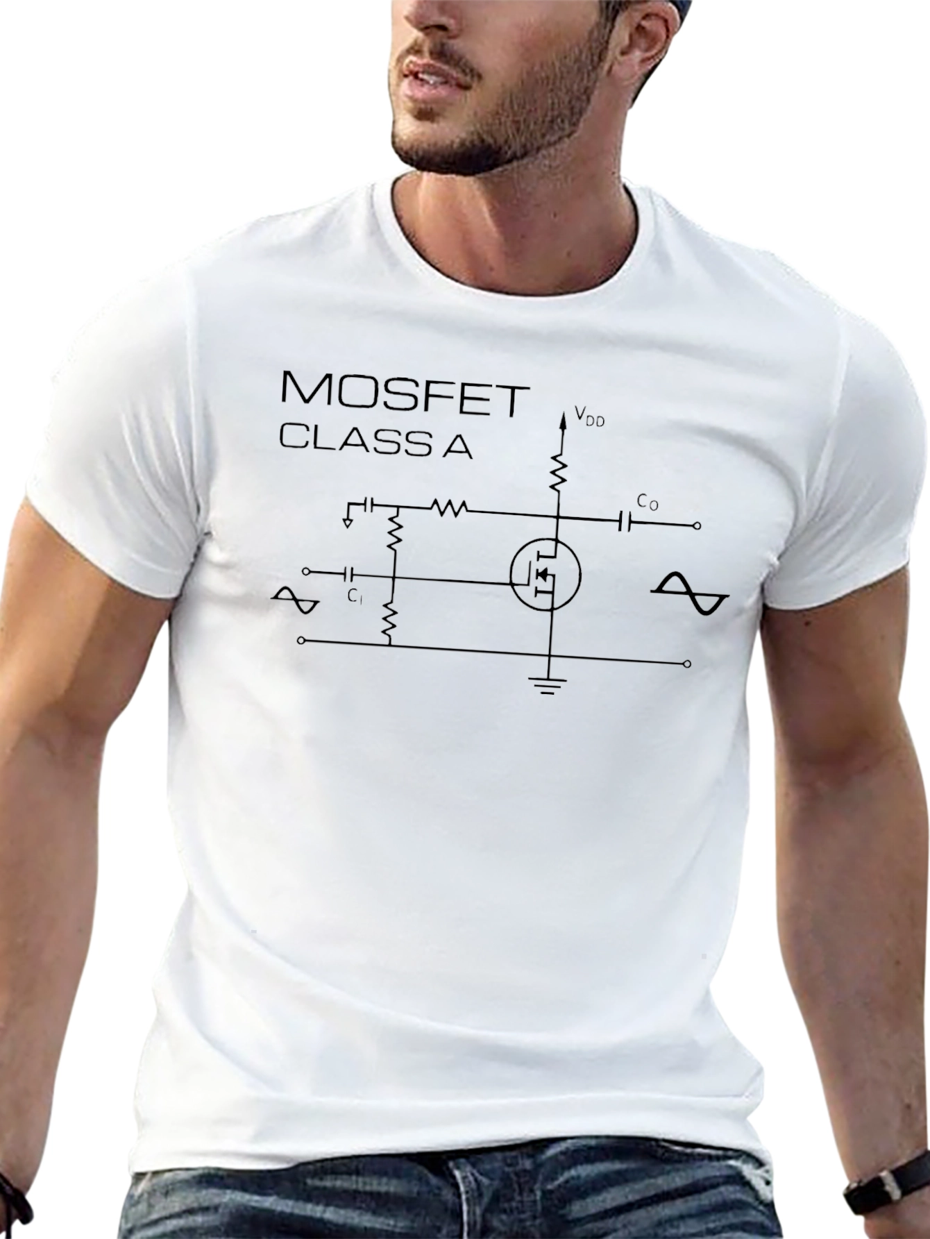 MOSFET Class A Circuit T-Shirt - Black