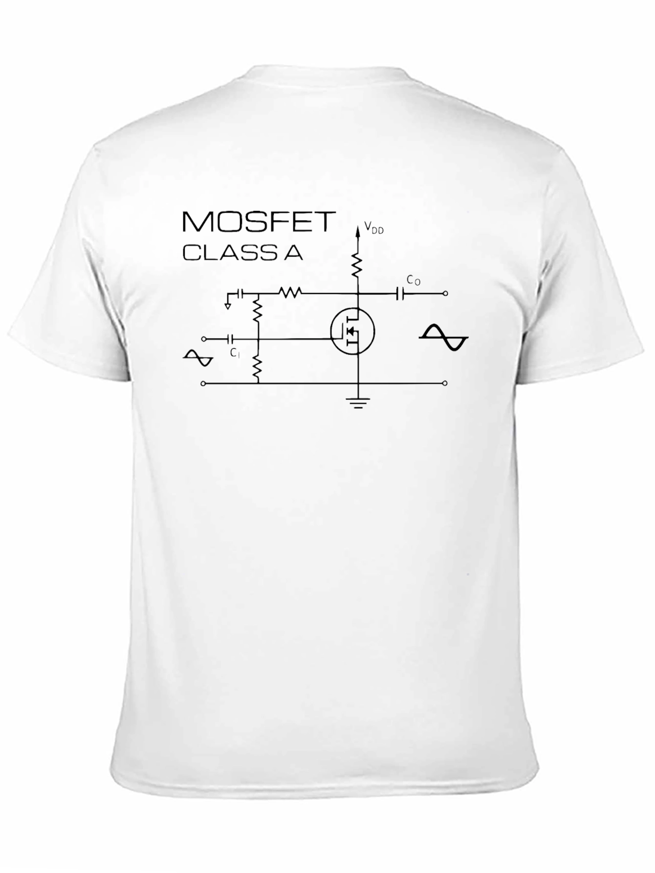 MOSFET Class A Circuit T-Shirt - Black
