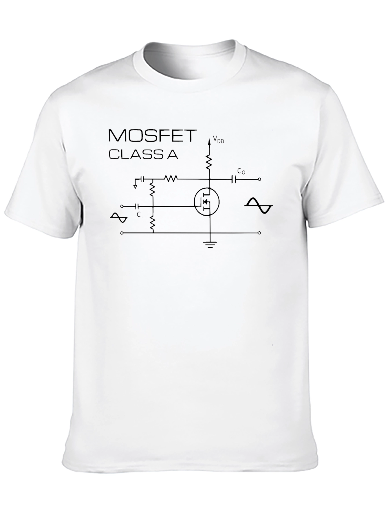 MOSFET Class A Circuit T-Shirt - Black