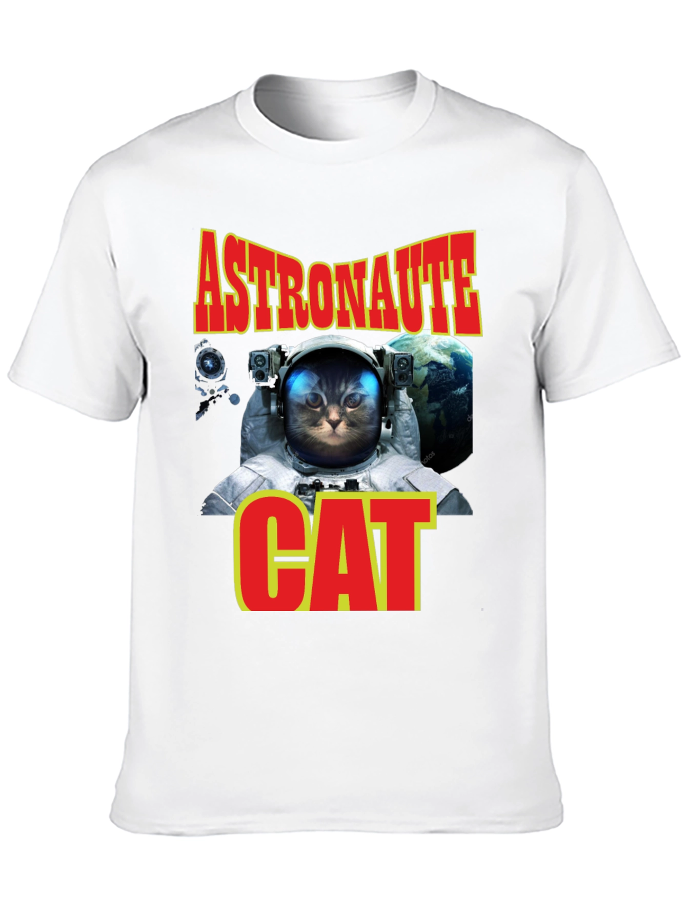 Astronaut Cat T-Shirt - Space Adventure Tee