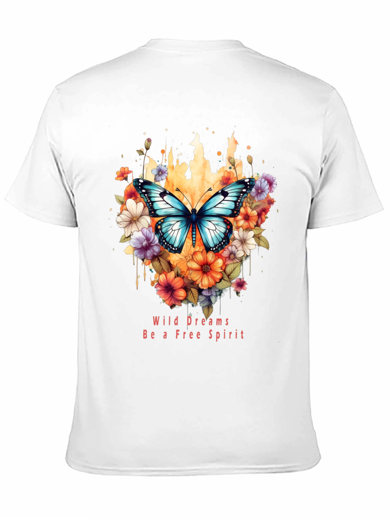 Wild Dreams Free Spirit Butterfly Graphic T-Shirt