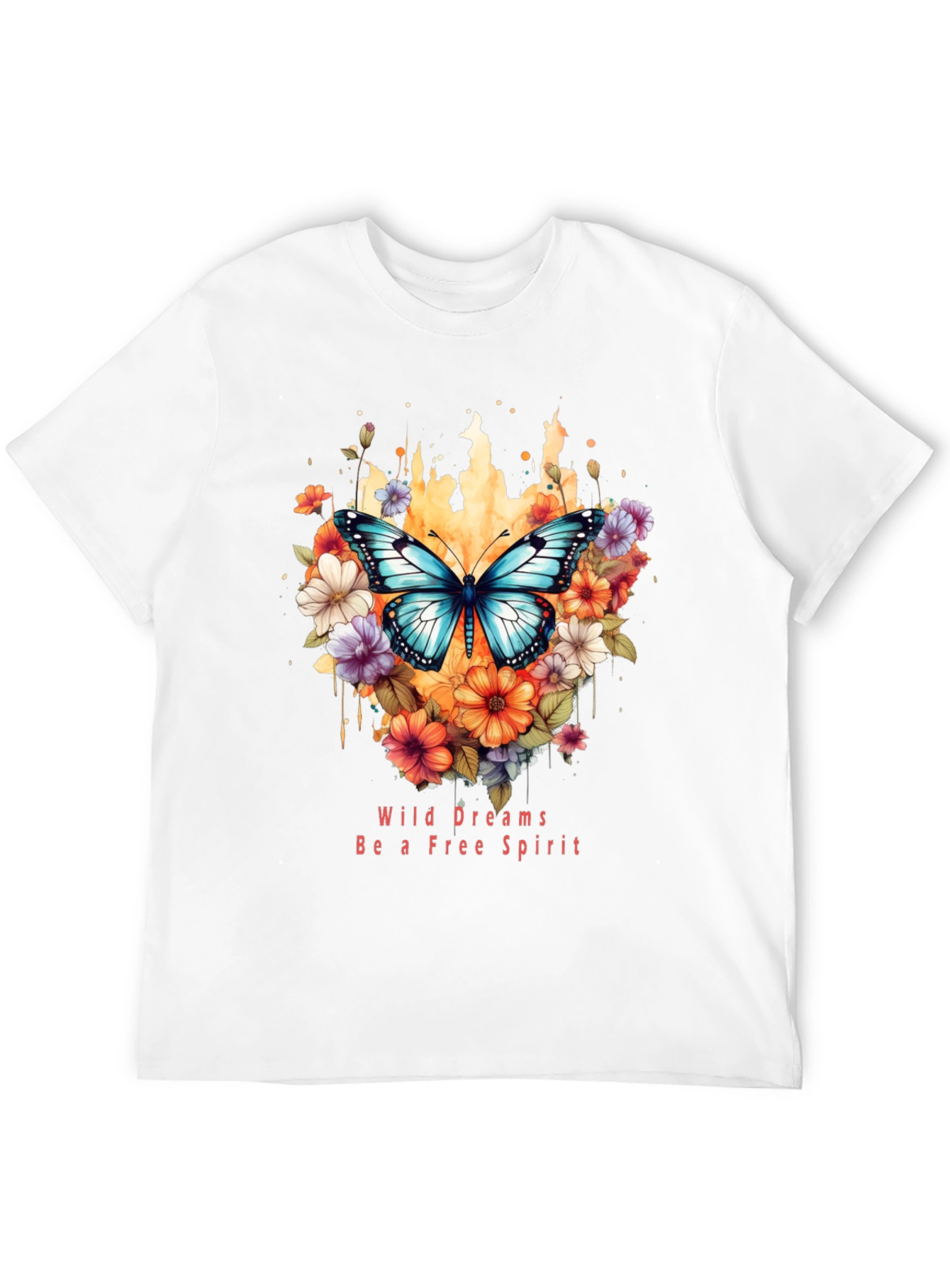 Wild Dreams Free Spirit Butterfly Graphic T-Shirt