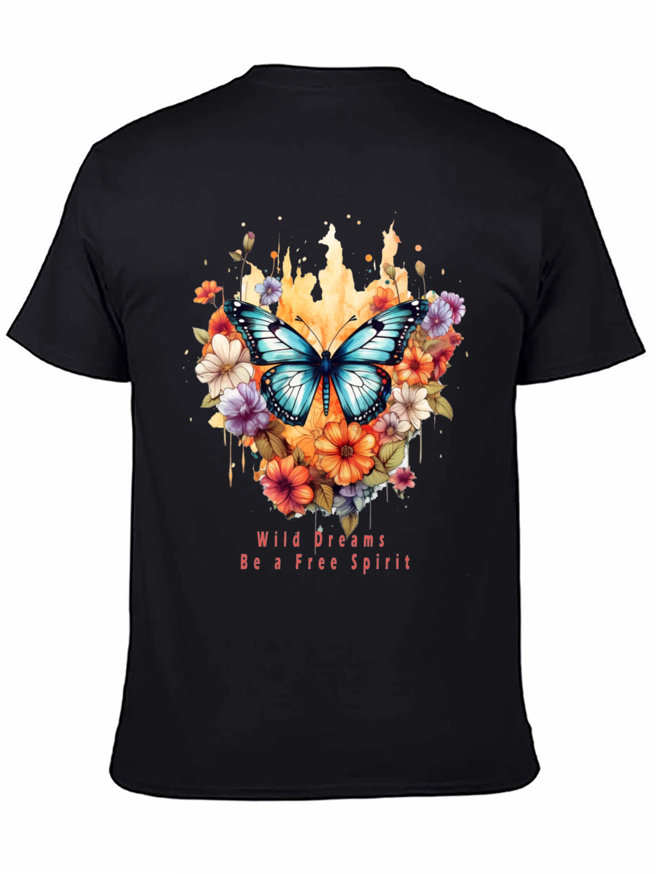 Wild Dreams Free Spirit Butterfly Graphic T-Shirt