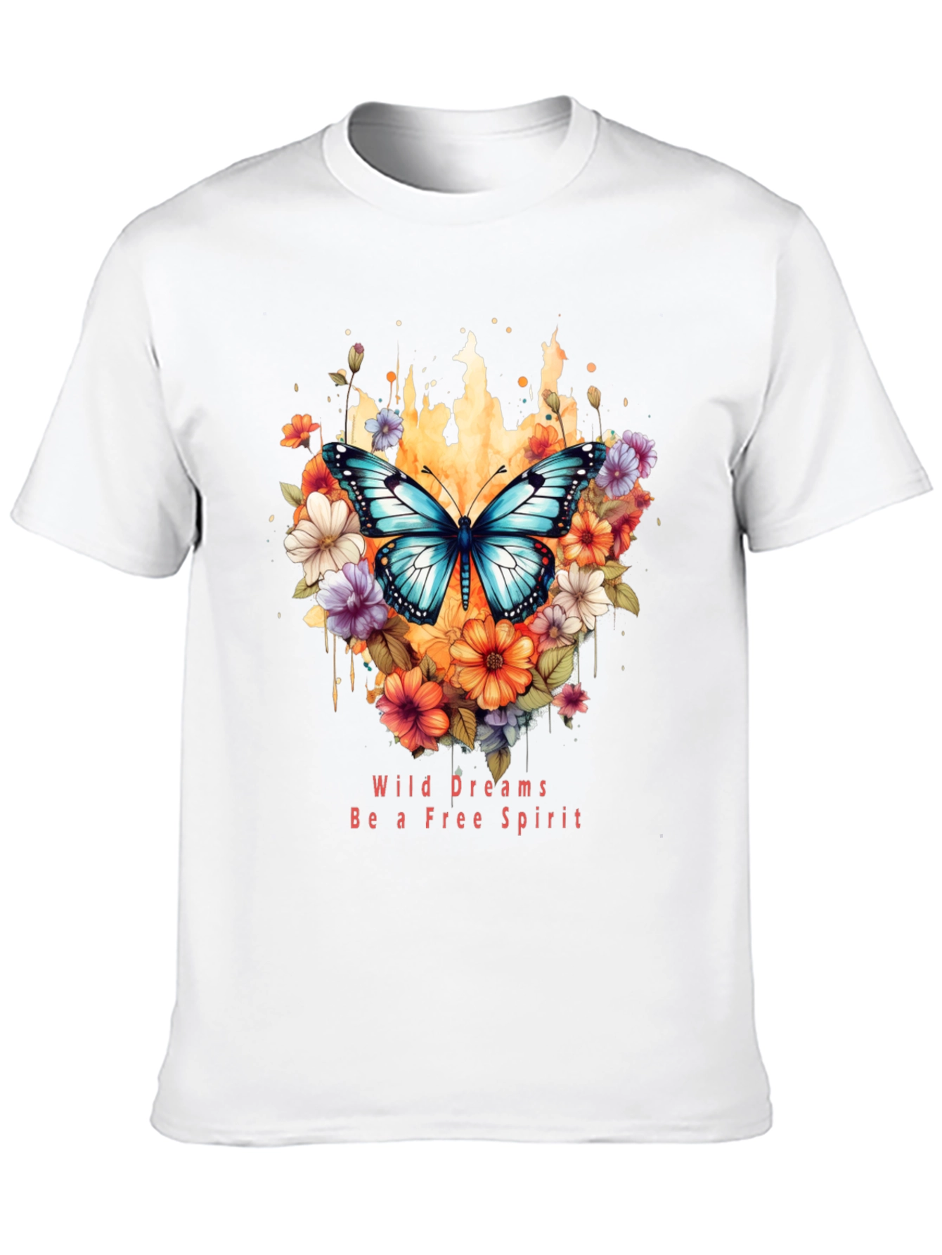 Wild Dreams Free Spirit Butterfly Graphic T-Shirt