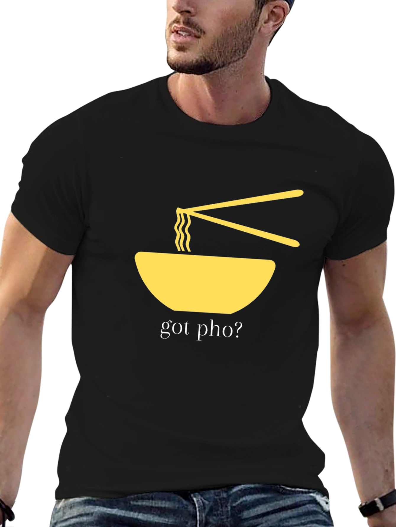 Got Pho? Graphic T-Shirt - Black Casual Wear
