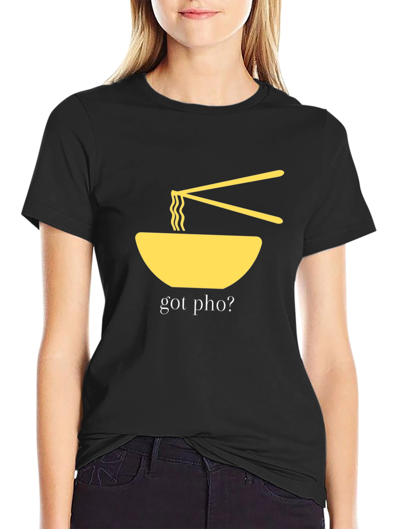 Got Pho? Graphic T-Shirt - Black Casual Wear