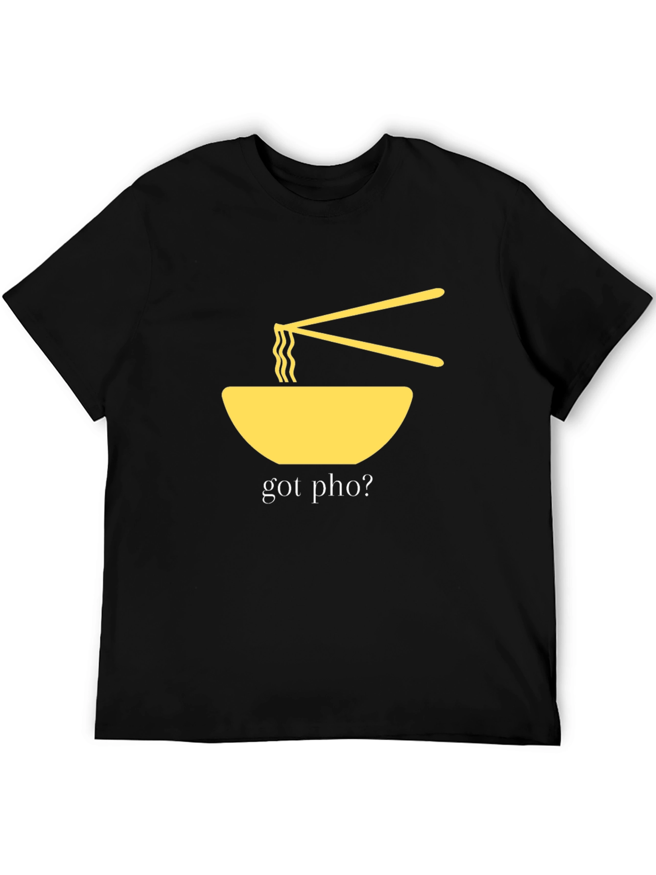 Got Pho? Graphic T-Shirt - Black Casual Wear