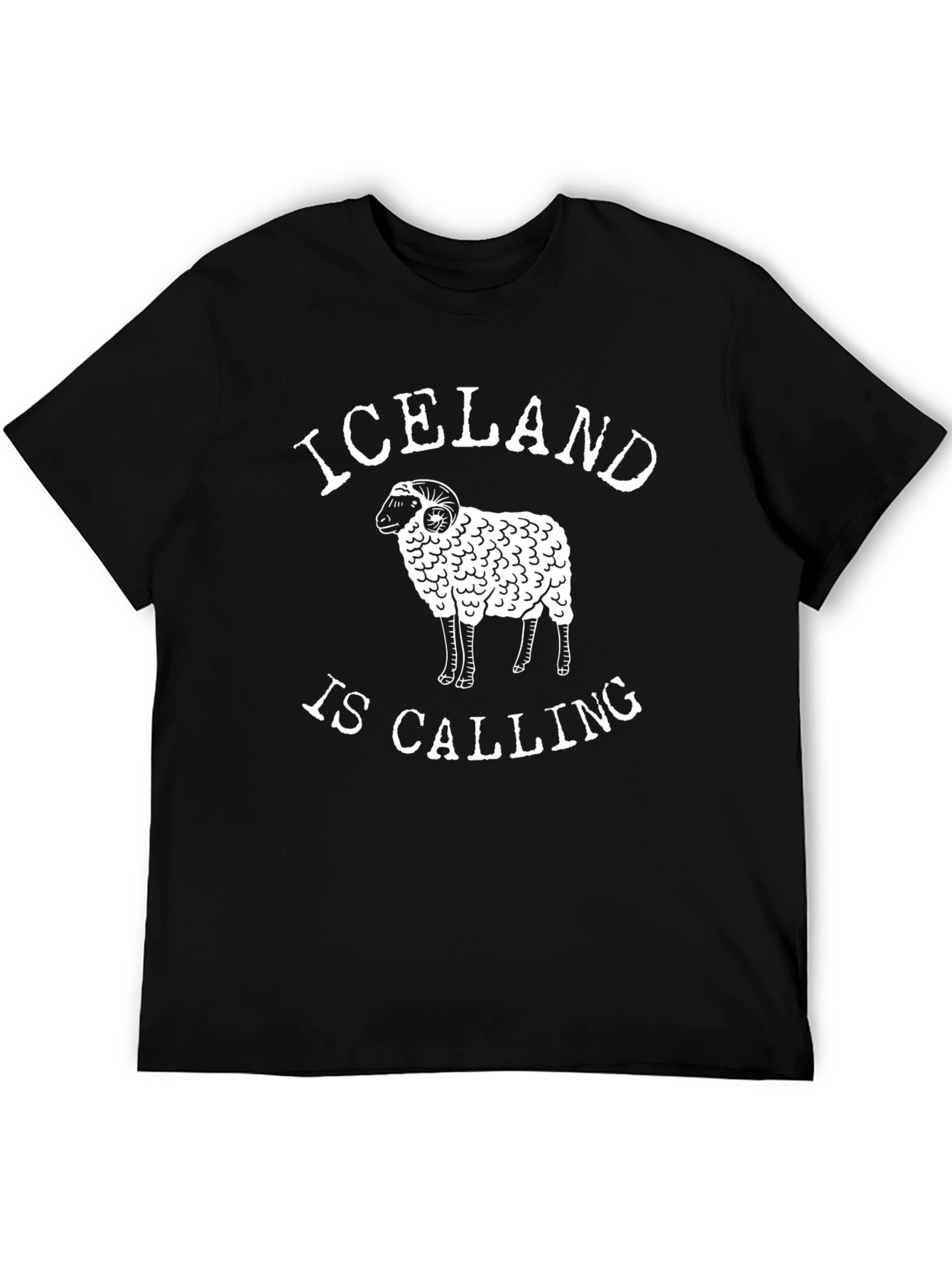 Iceland Calling T-Shirt | Unique Ram Graphic Tee