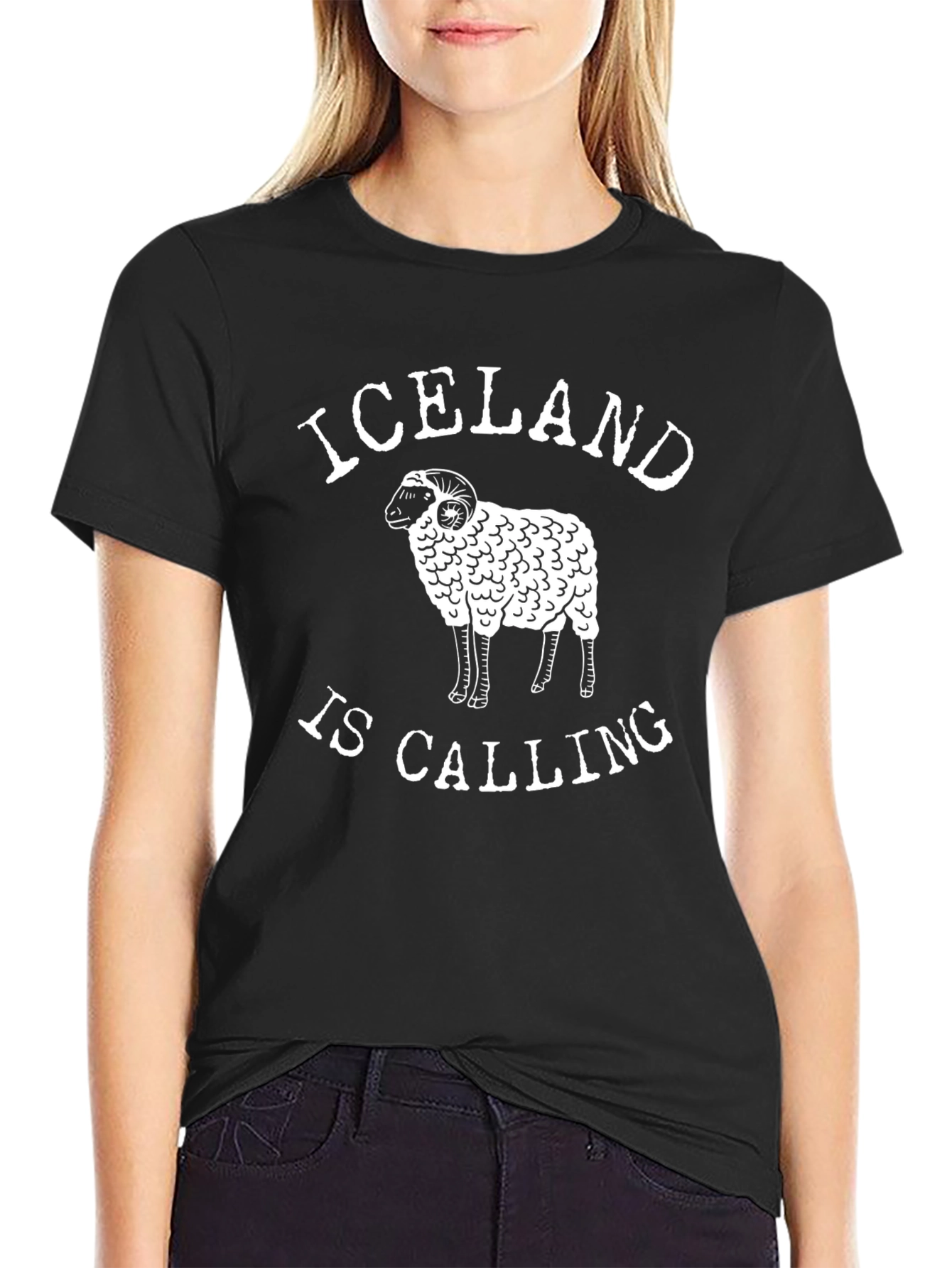 Iceland Calling T-Shirt | Unique Ram Graphic Tee