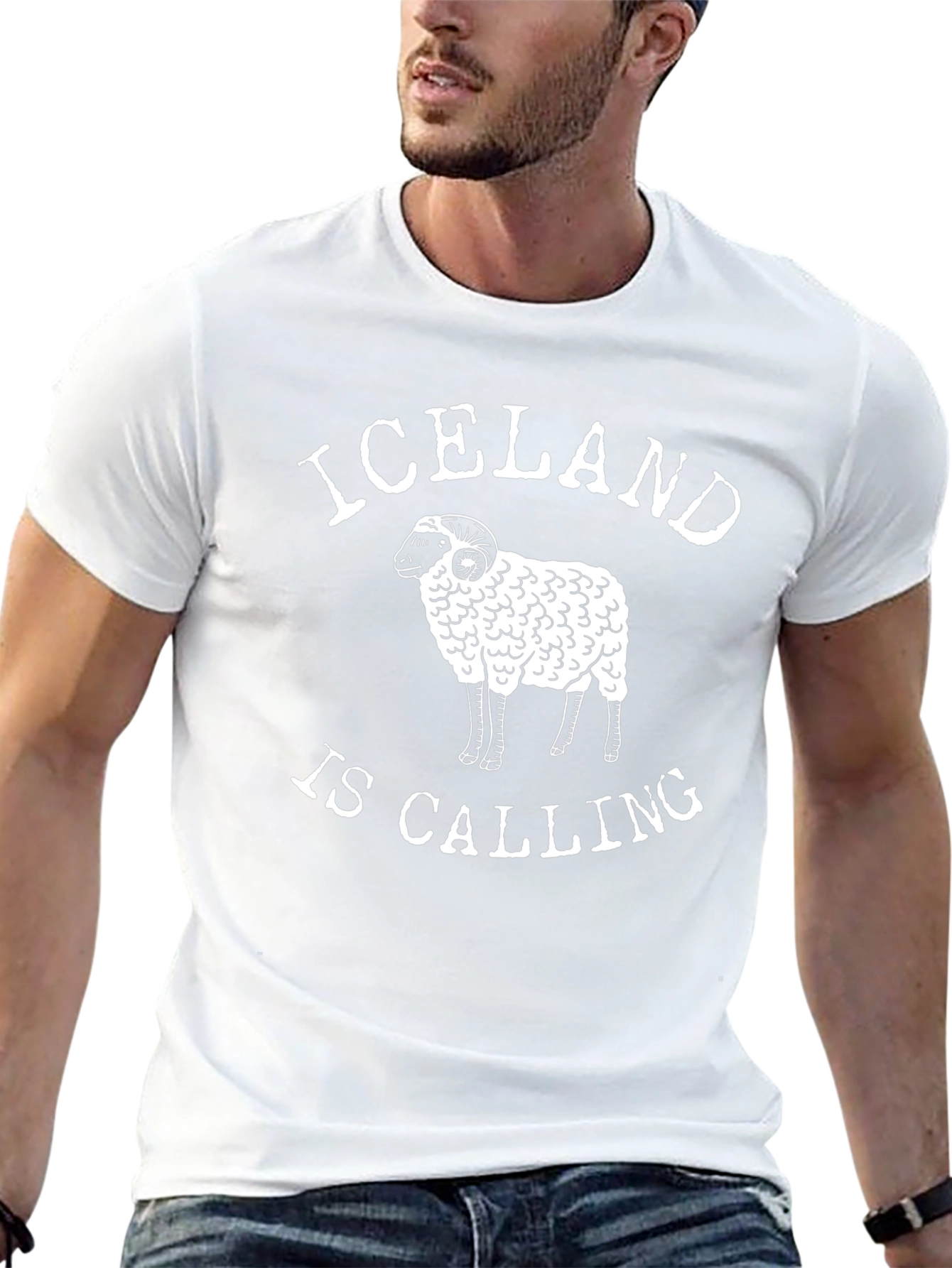Iceland Calling T-Shirt | Unique Ram Graphic Tee