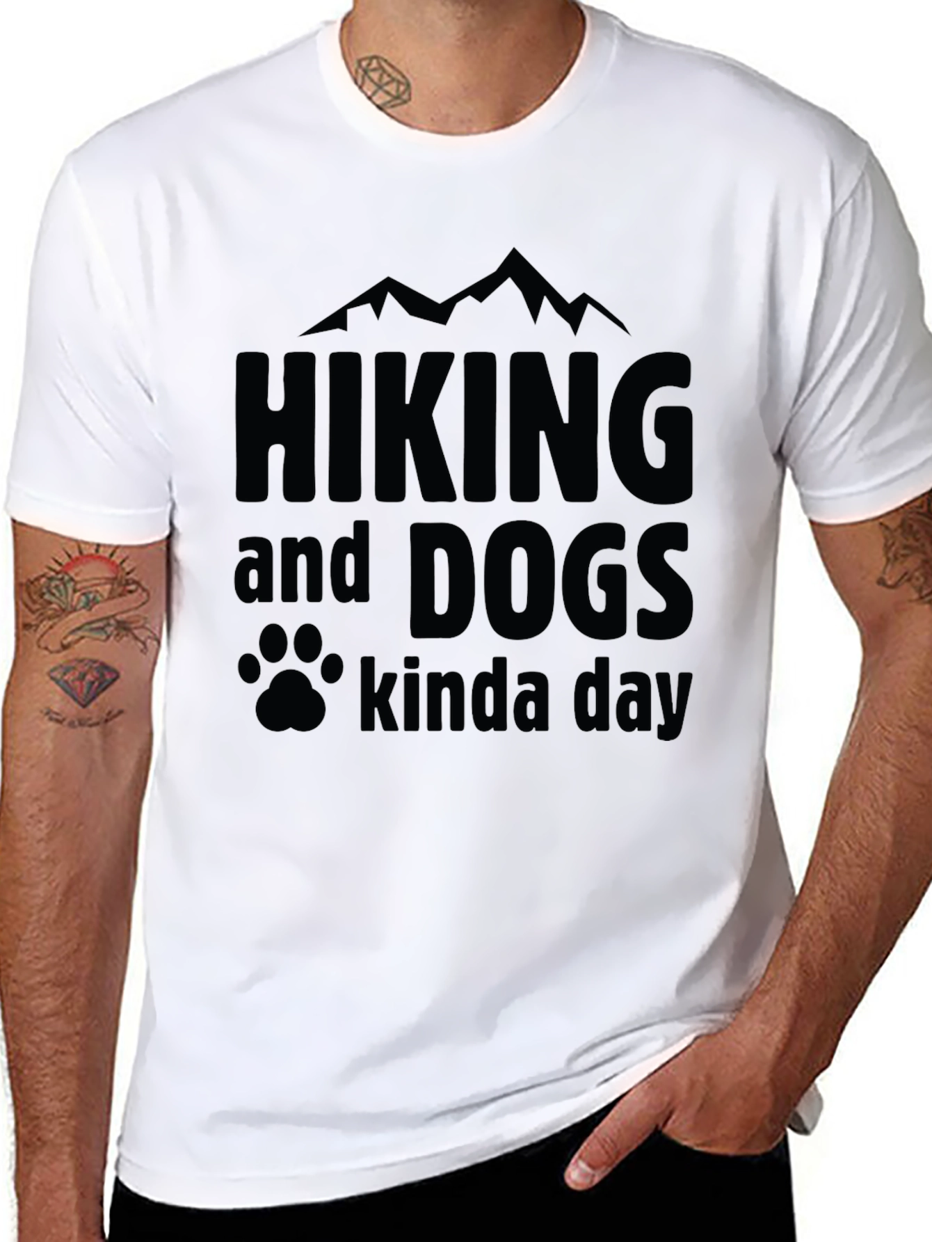 Hiking and Dogs T-Shirt - Kinda Day