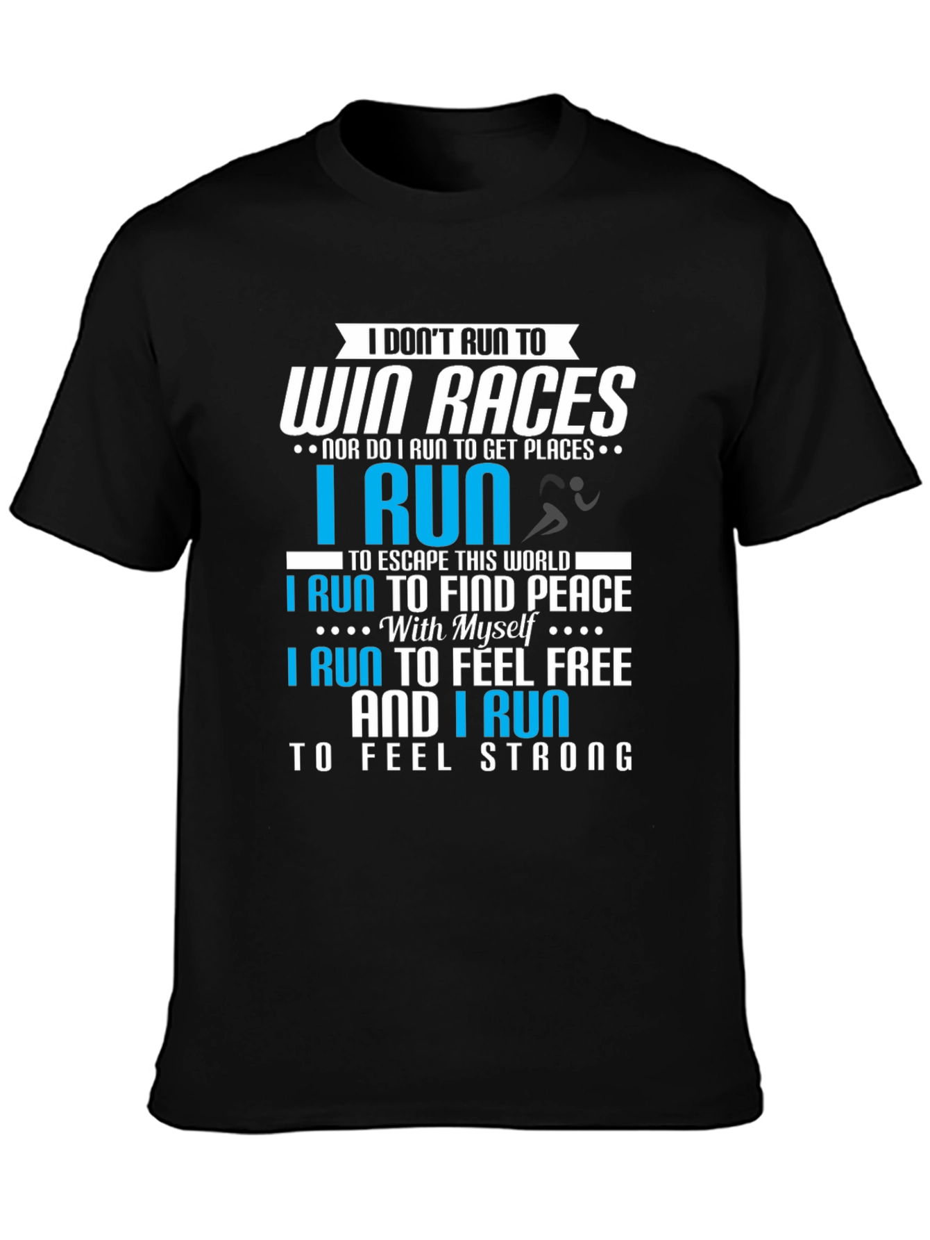 Runners Motivation T-Shirt: Find Peace & Feel Free