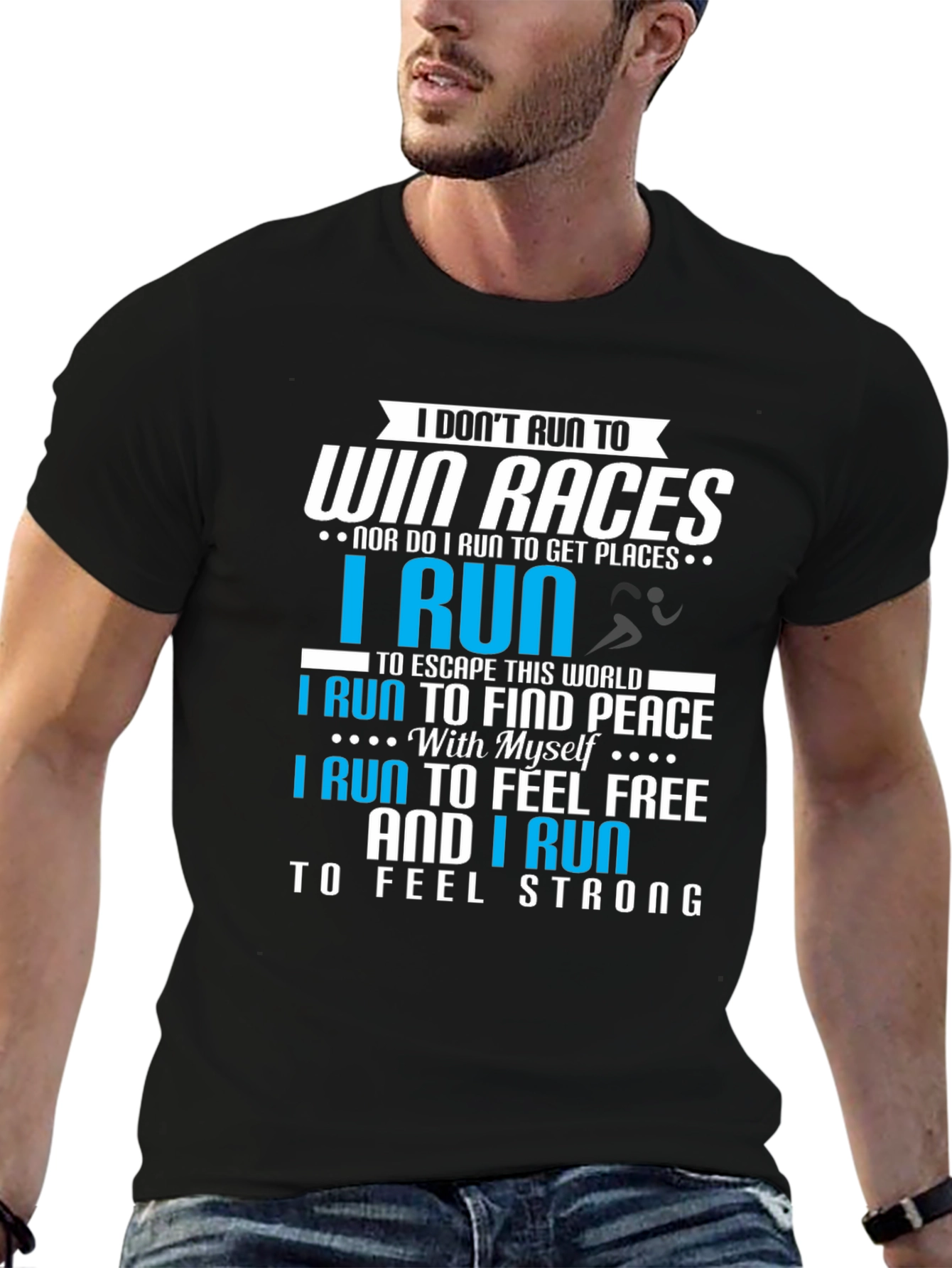 Runners Motivation T-Shirt: Find Peace & Feel Free