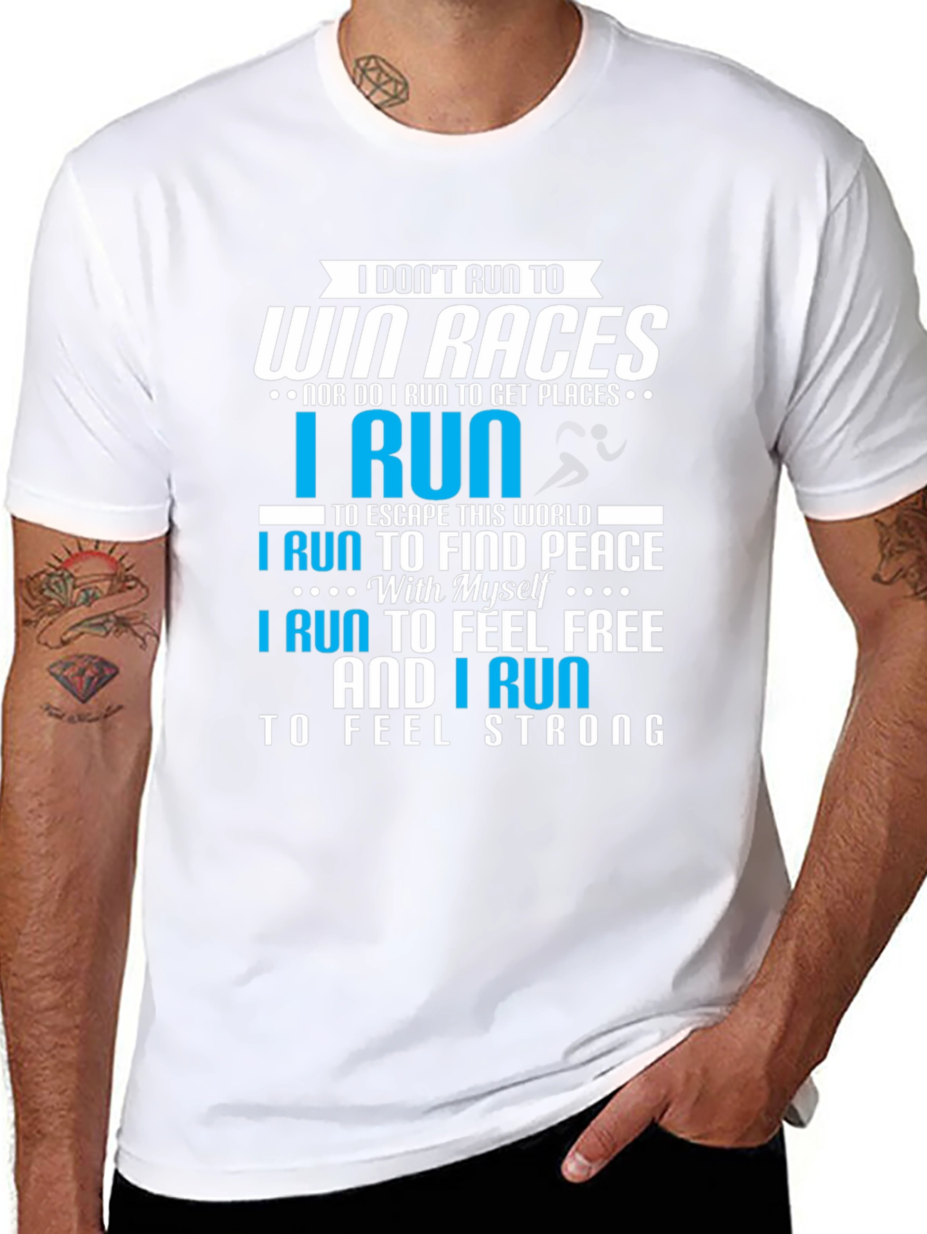Runners Motivation T-Shirt: Find Peace & Feel Free