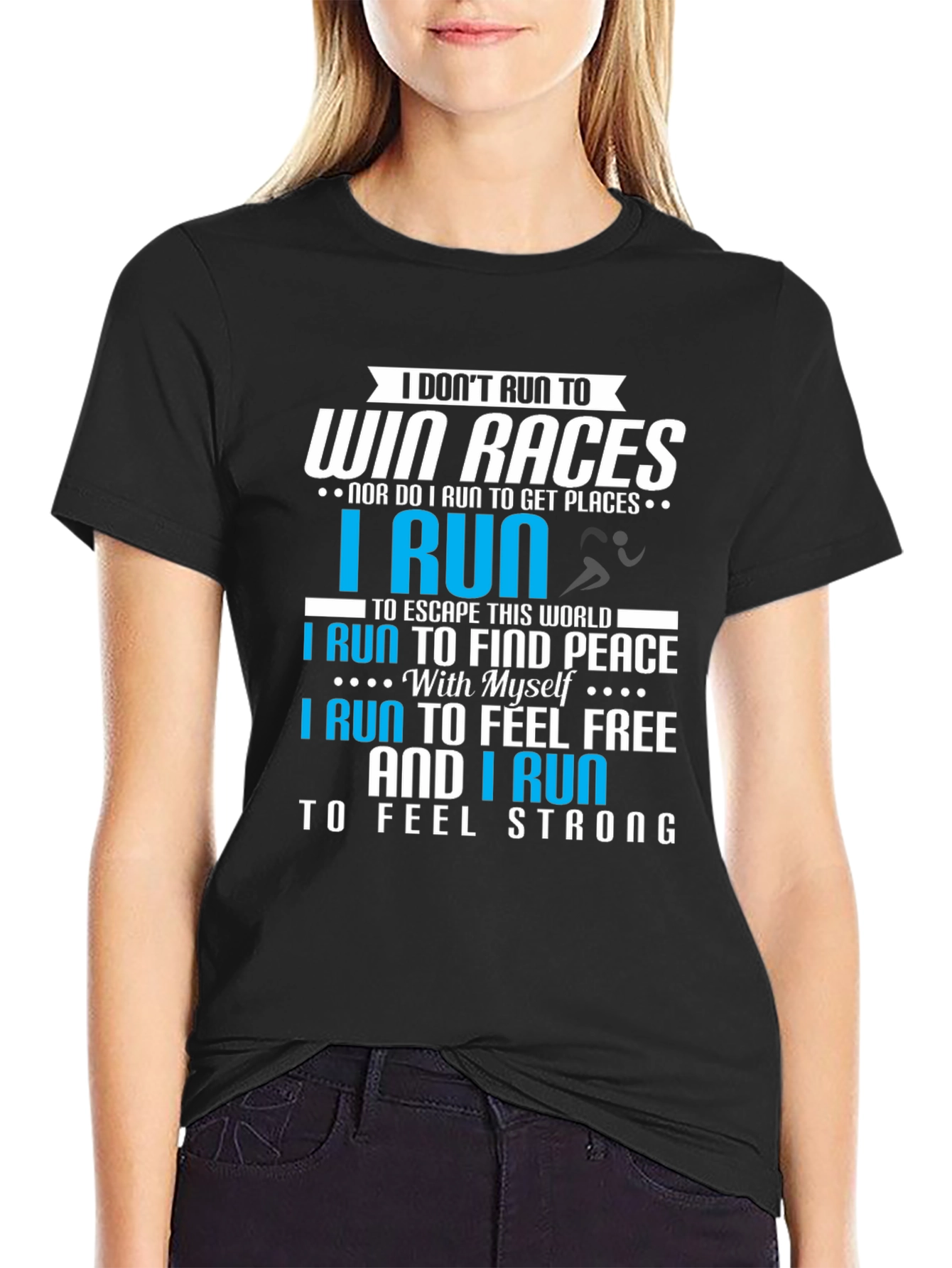 Runners Motivation T-Shirt: Find Peace & Feel Free