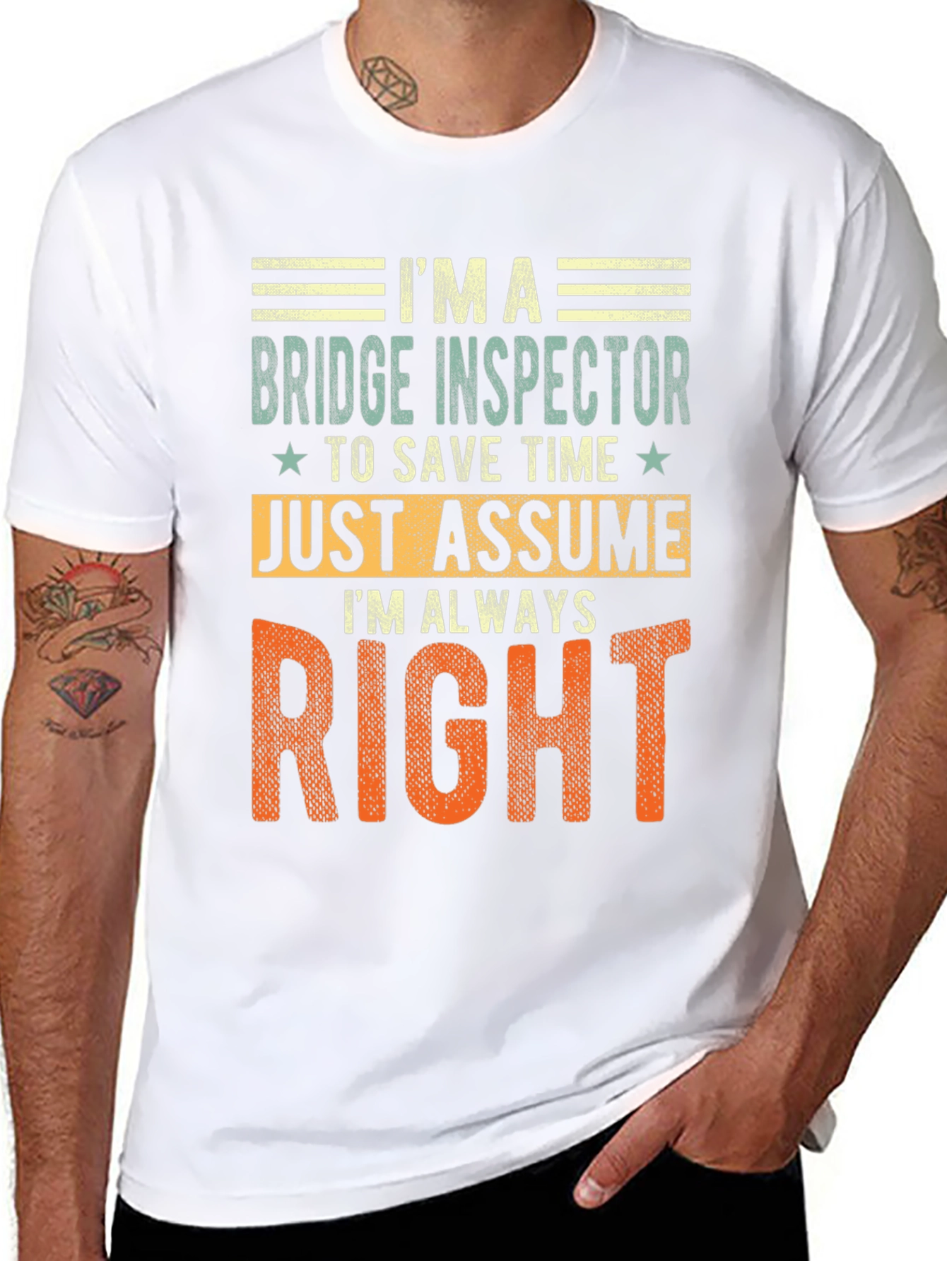 Bridge Inspector Always Right Graphic Tee