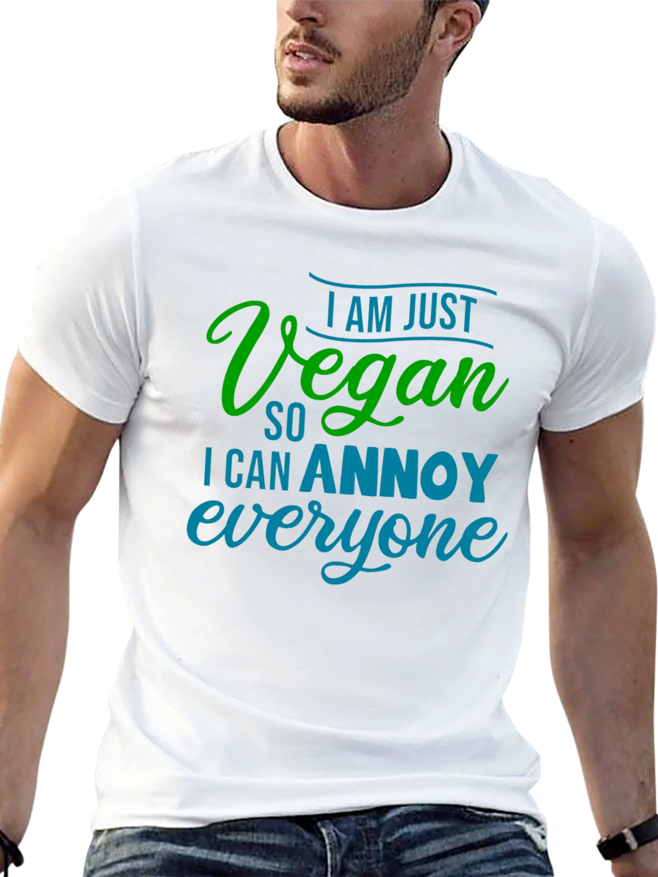 Vegan Annoy Funny Graphic Tee