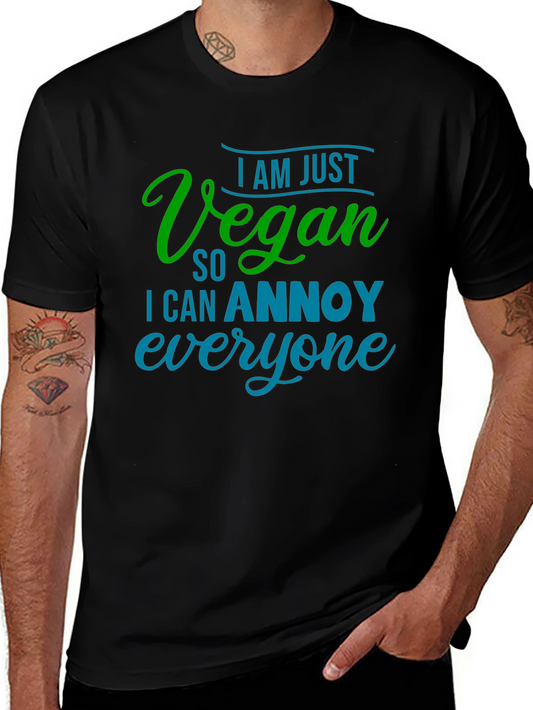 Vegan Annoy Funny Graphic Tee