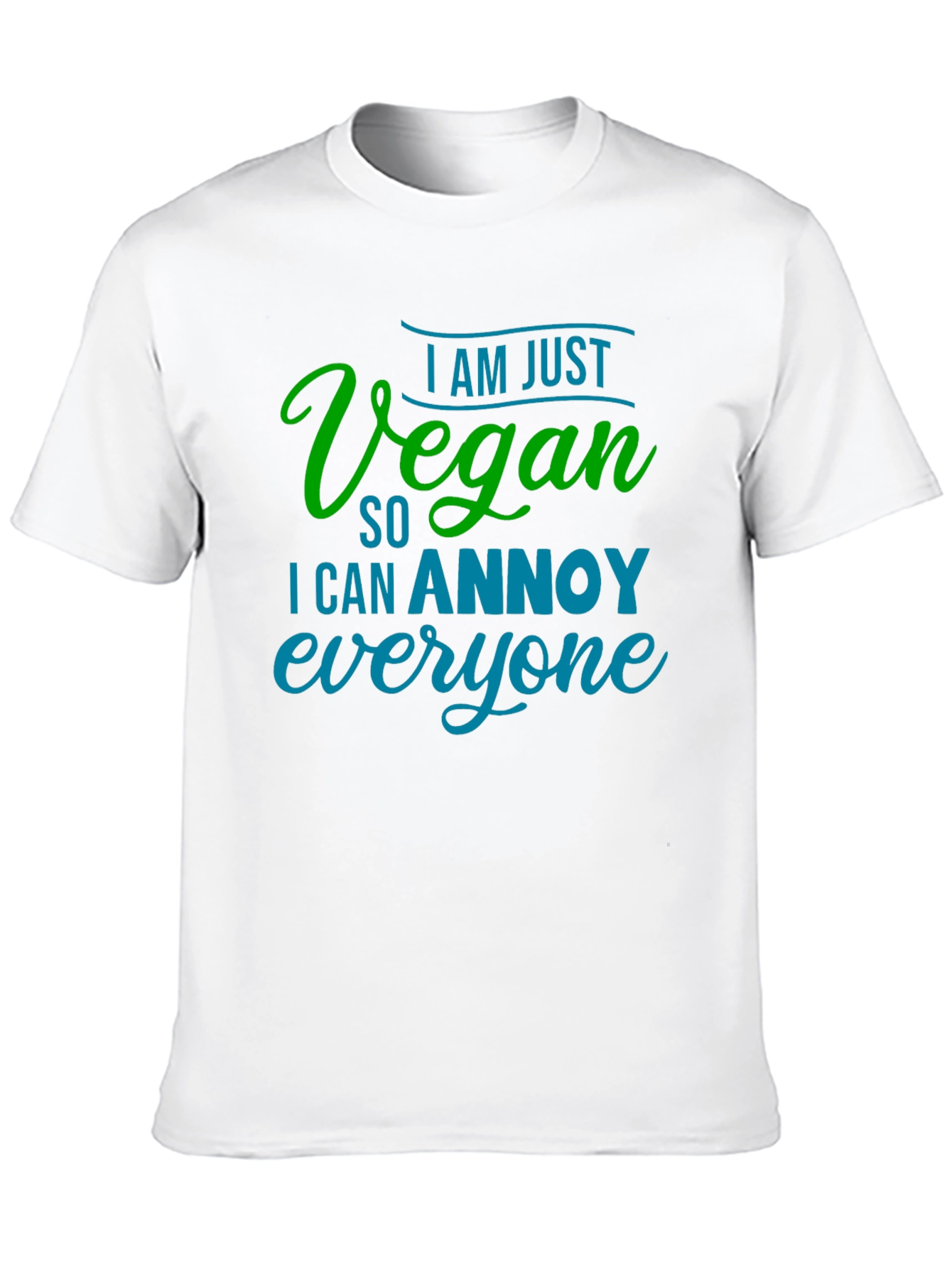 Vegan Annoy Funny Graphic Tee