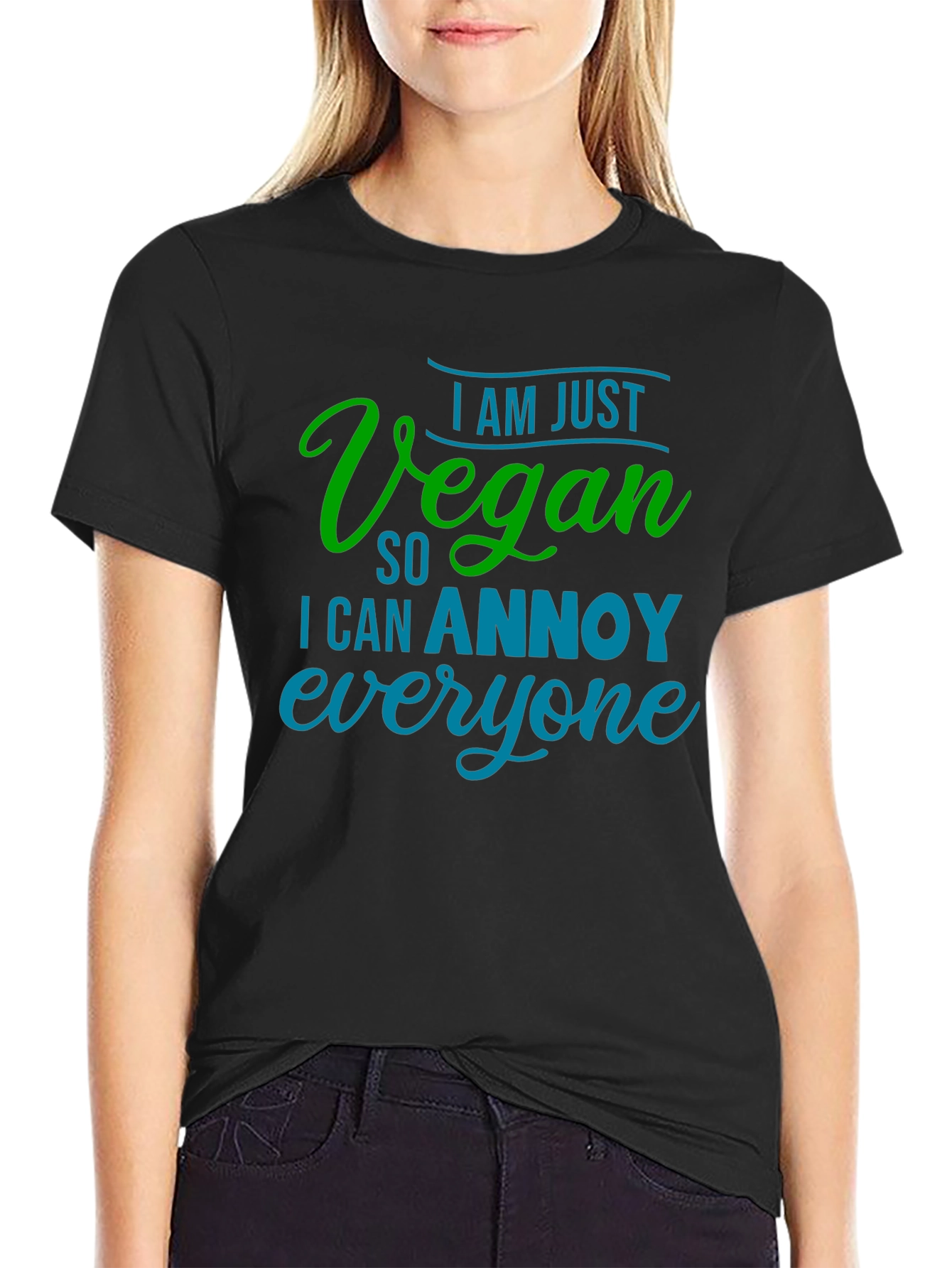 Vegan Annoy Funny Graphic Tee