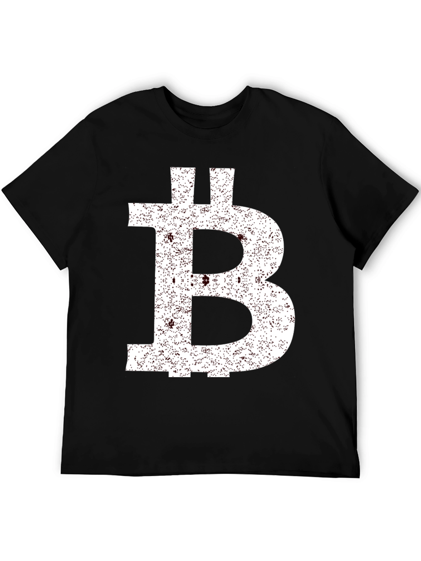 Bitcoin B Logo Black Graphic T-Shirt