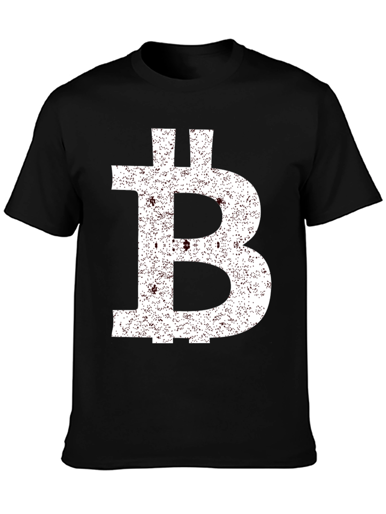 Bitcoin B Logo Black Graphic T-Shirt