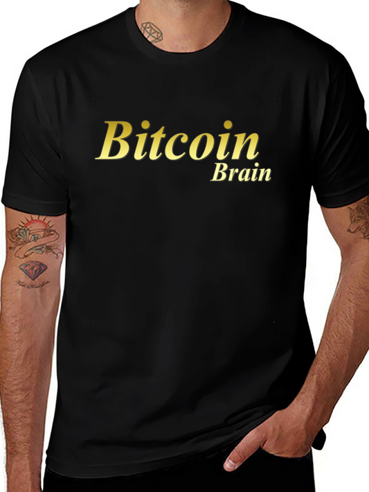 Bitcoin Brain Graphic Tee - Crypto Enthusiast T-Shirt